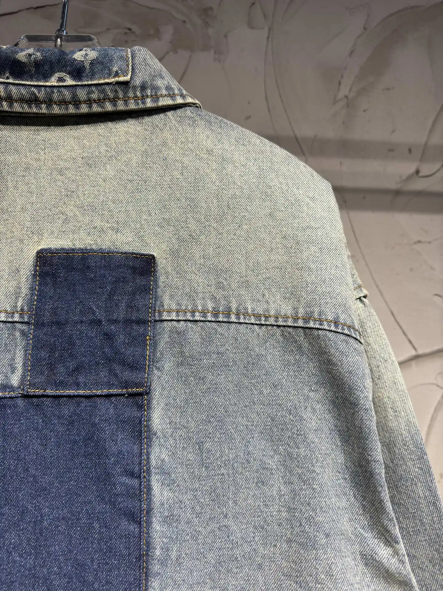 Patchwork Monogram Denim Overshirt D26524361 — view 17