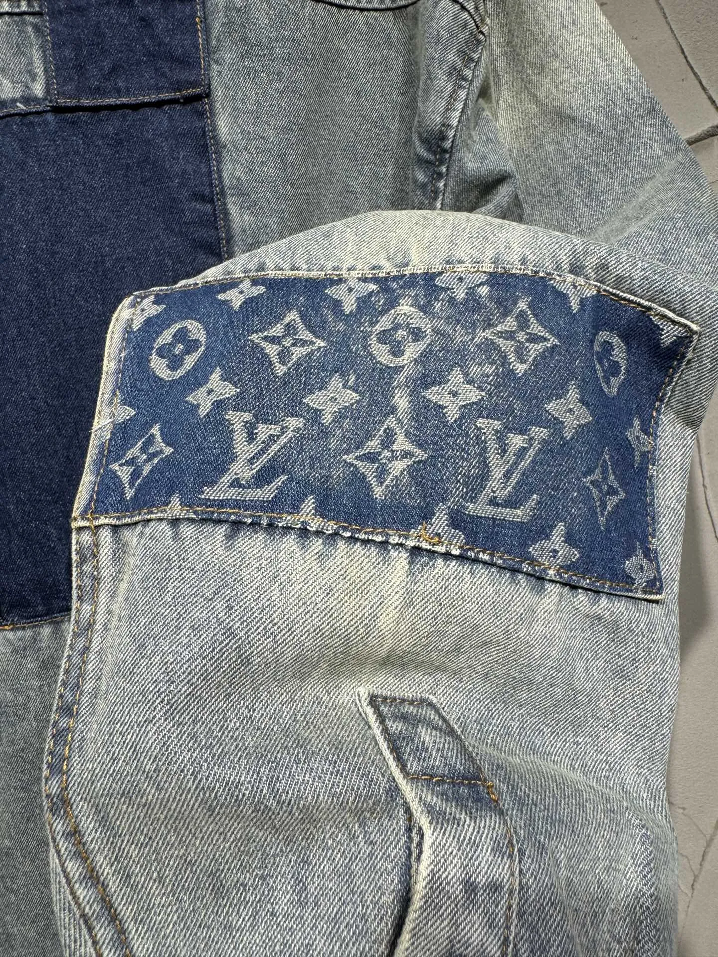 Patchwork Monogram Denim Overshirt D26524361 — view 27
