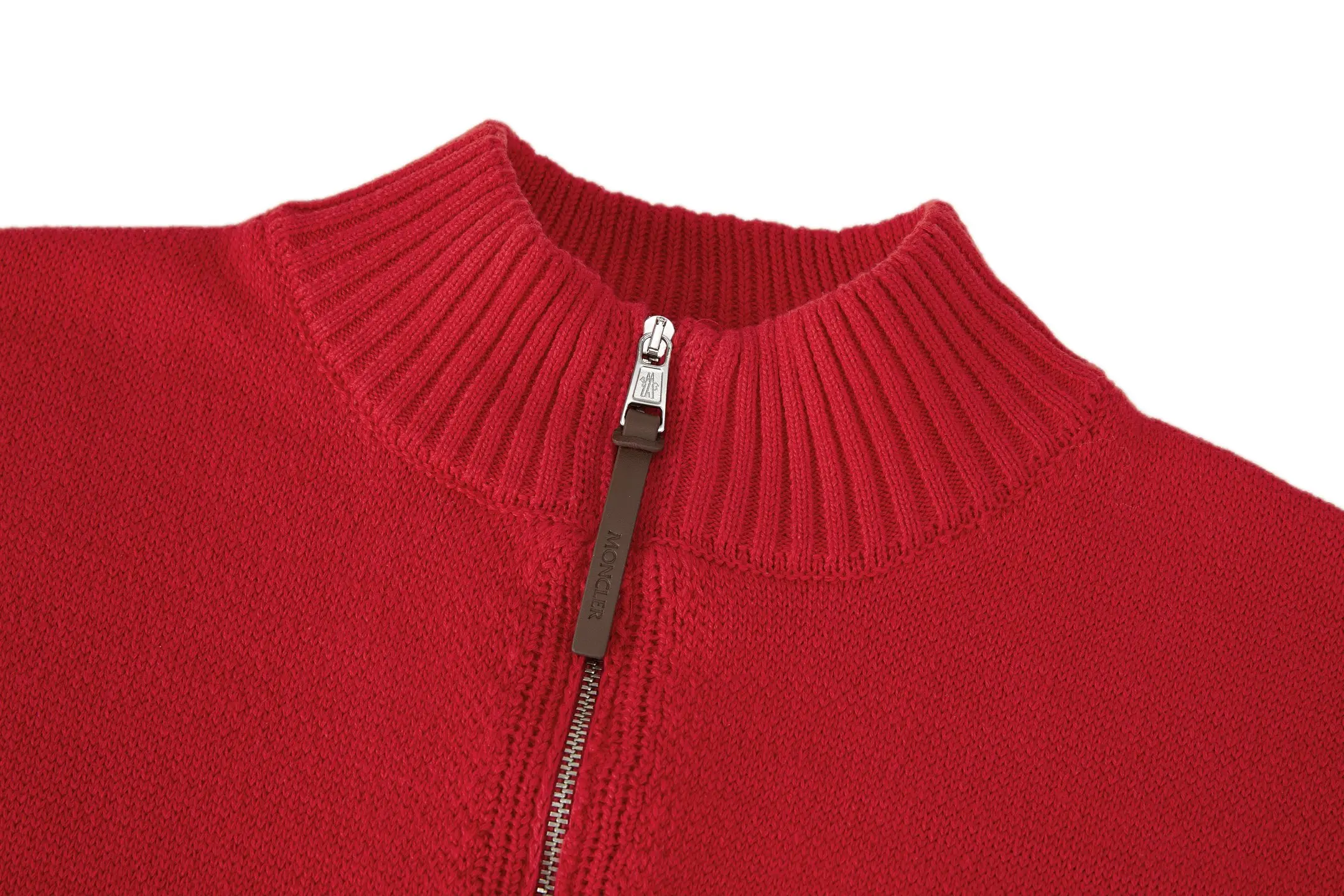 Moncler Half-Zip Wool and Cashmere-Blend Sweater D26522374 — view 3