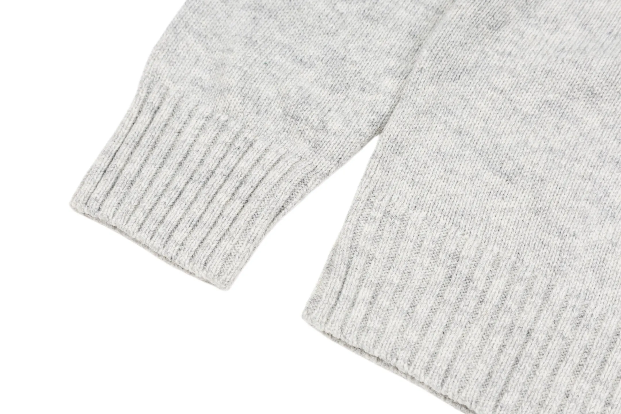 Leather-Trimmed Wool Crew-Neck Sweater D27022396 — view 7