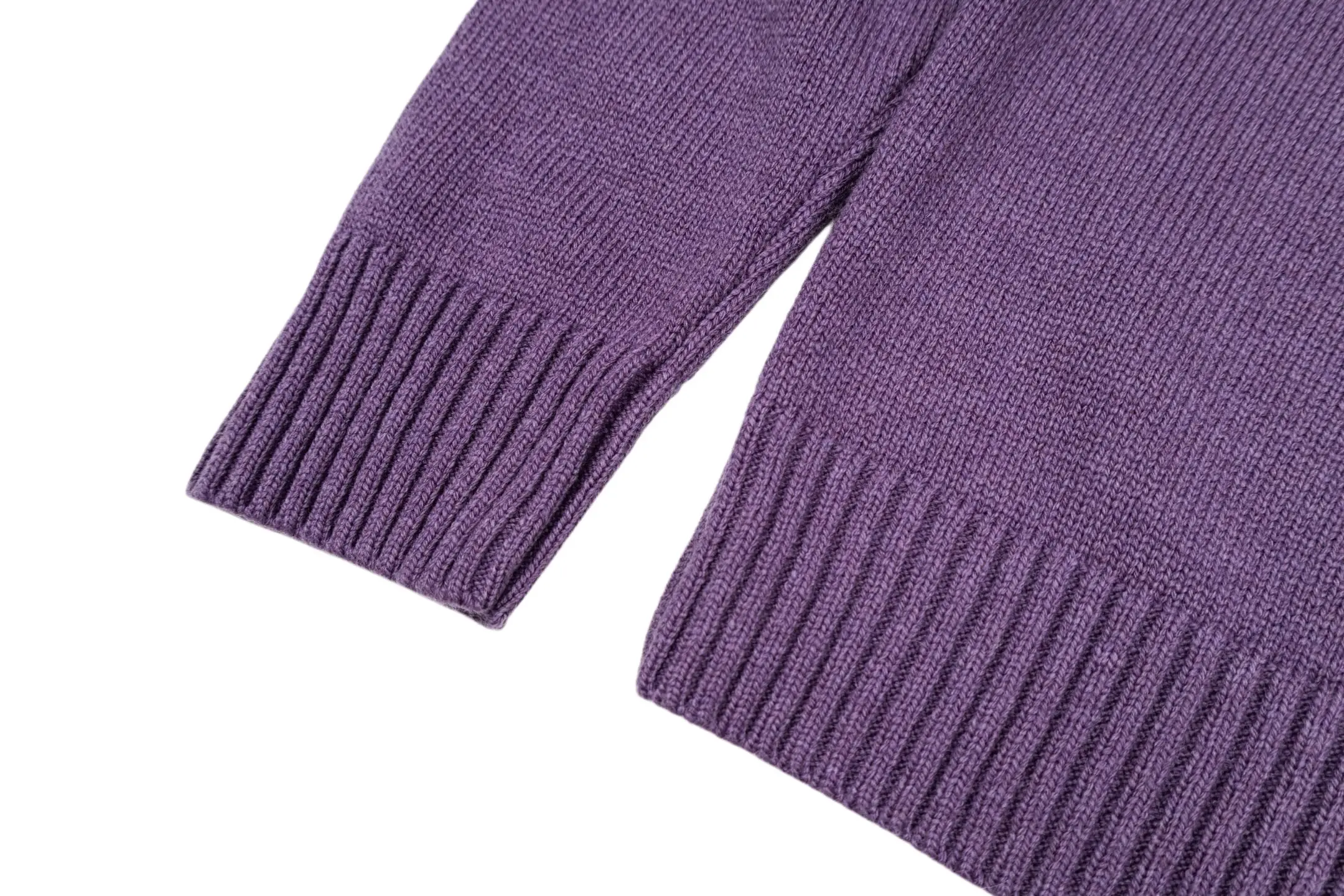 Leather Patch Wool Crew-Neck Sweater D27022398 — view 7