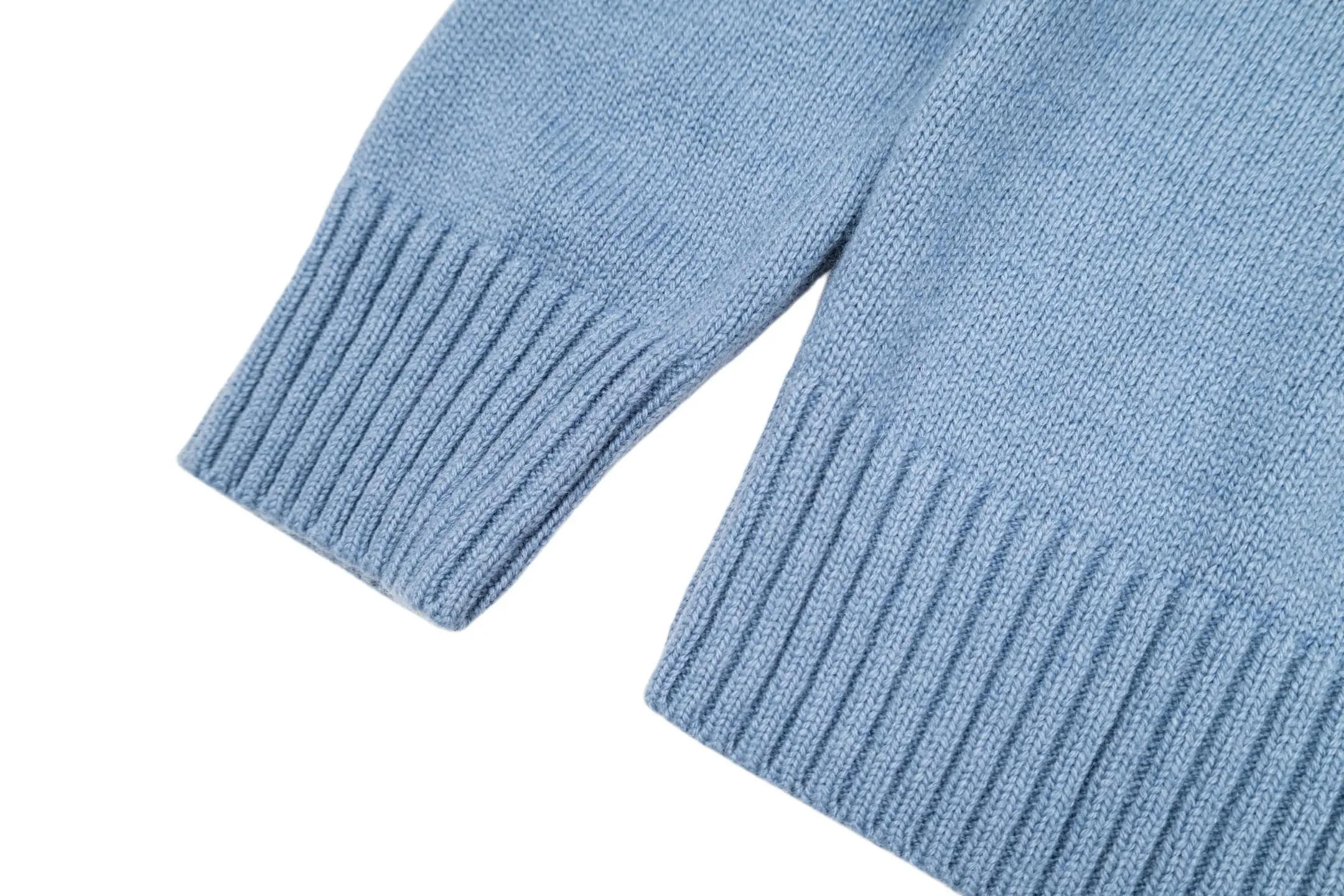 Leather-Trimmed Wool Crew-Neck Sweater D27022397 — view 7