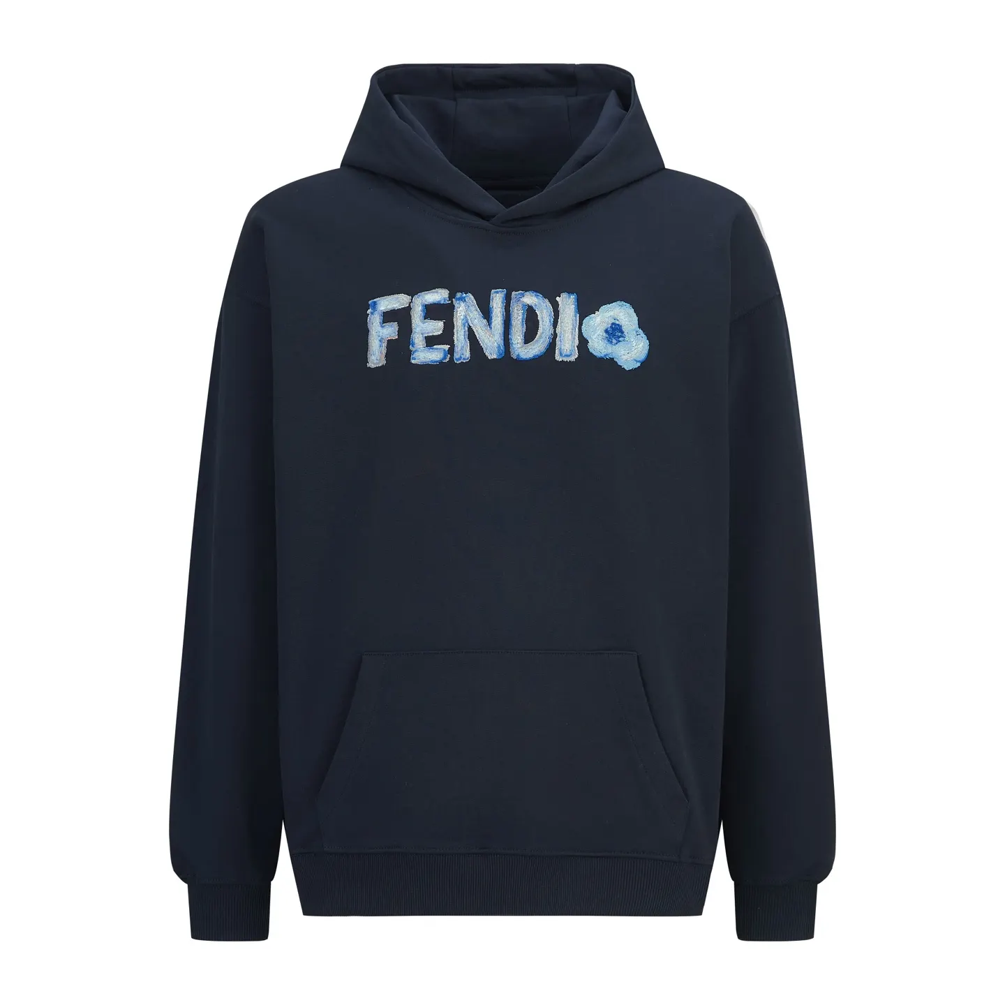Embroidered Logo Cotton-Jersey Hoodie D27014184