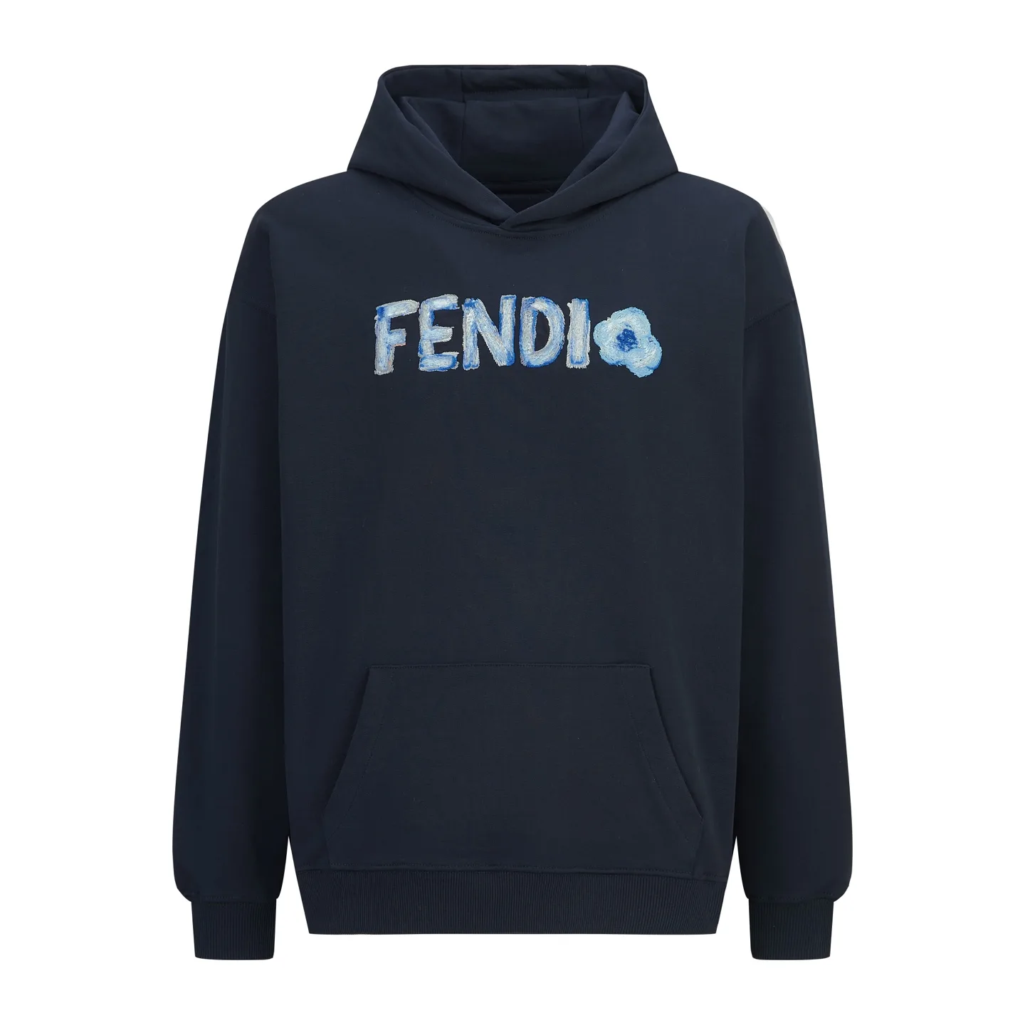 Embroidered Logo Cotton-Jersey Hoodie D27014184