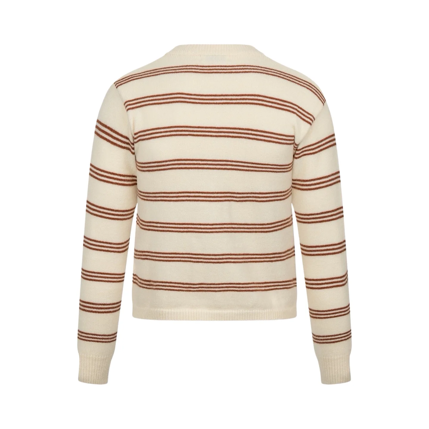 Striped Knit Cardigan with Logo Patch D27022345 — view 2