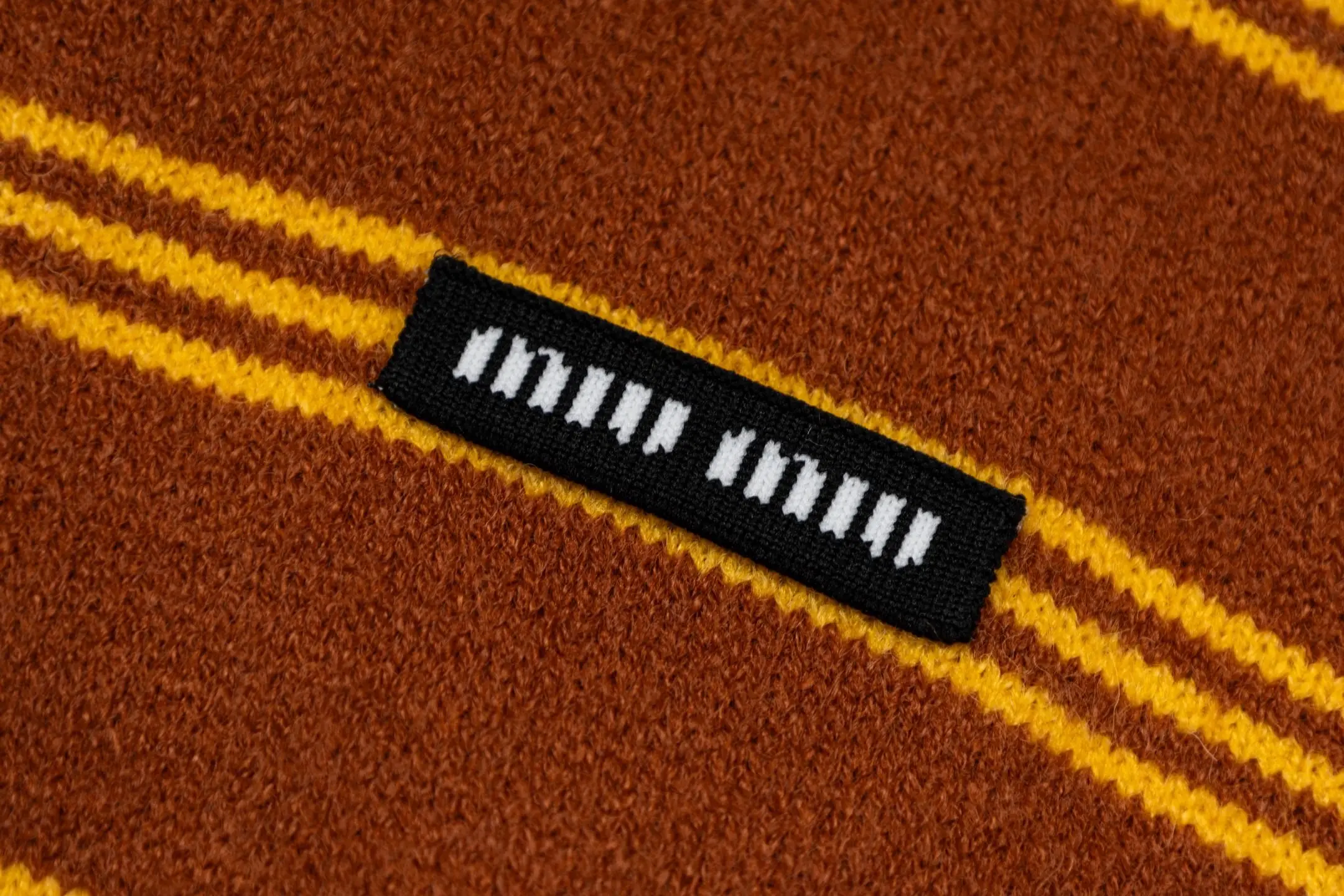Logo-Patch Striped Knit Cardigan D27022344 — view 5