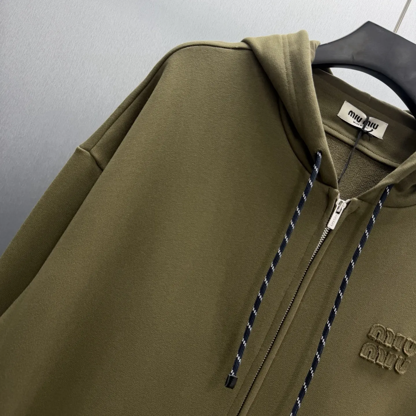 Oversized Garment-Dyed Zip-Up Hoodie D27014581 — view 2