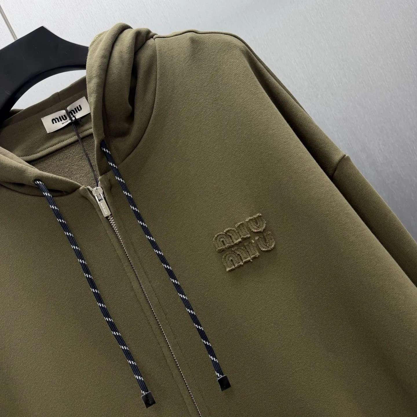Oversized Garment-Dyed Zip-Up Hoodie D27014581 — view 3