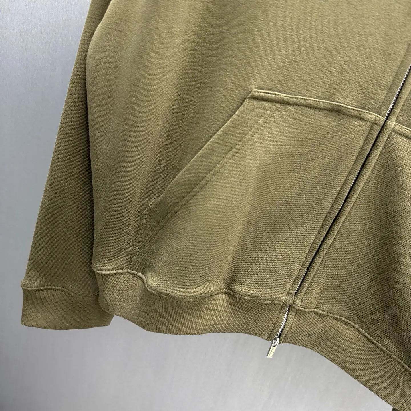 Oversized Garment-Dyed Zip-Up Hoodie D27014581 — view 4