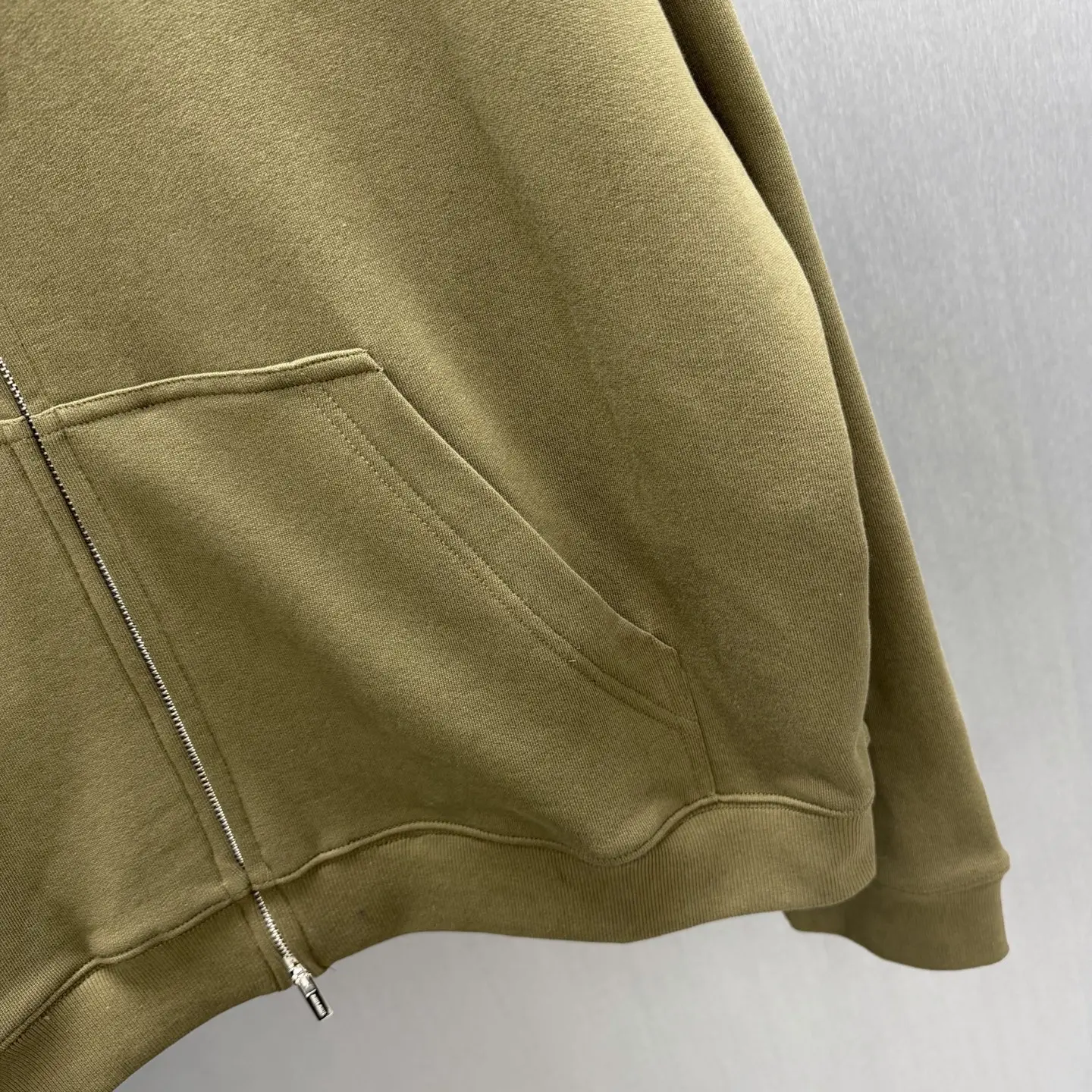 Oversized Garment-Dyed Zip-Up Hoodie D27014581 — view 5