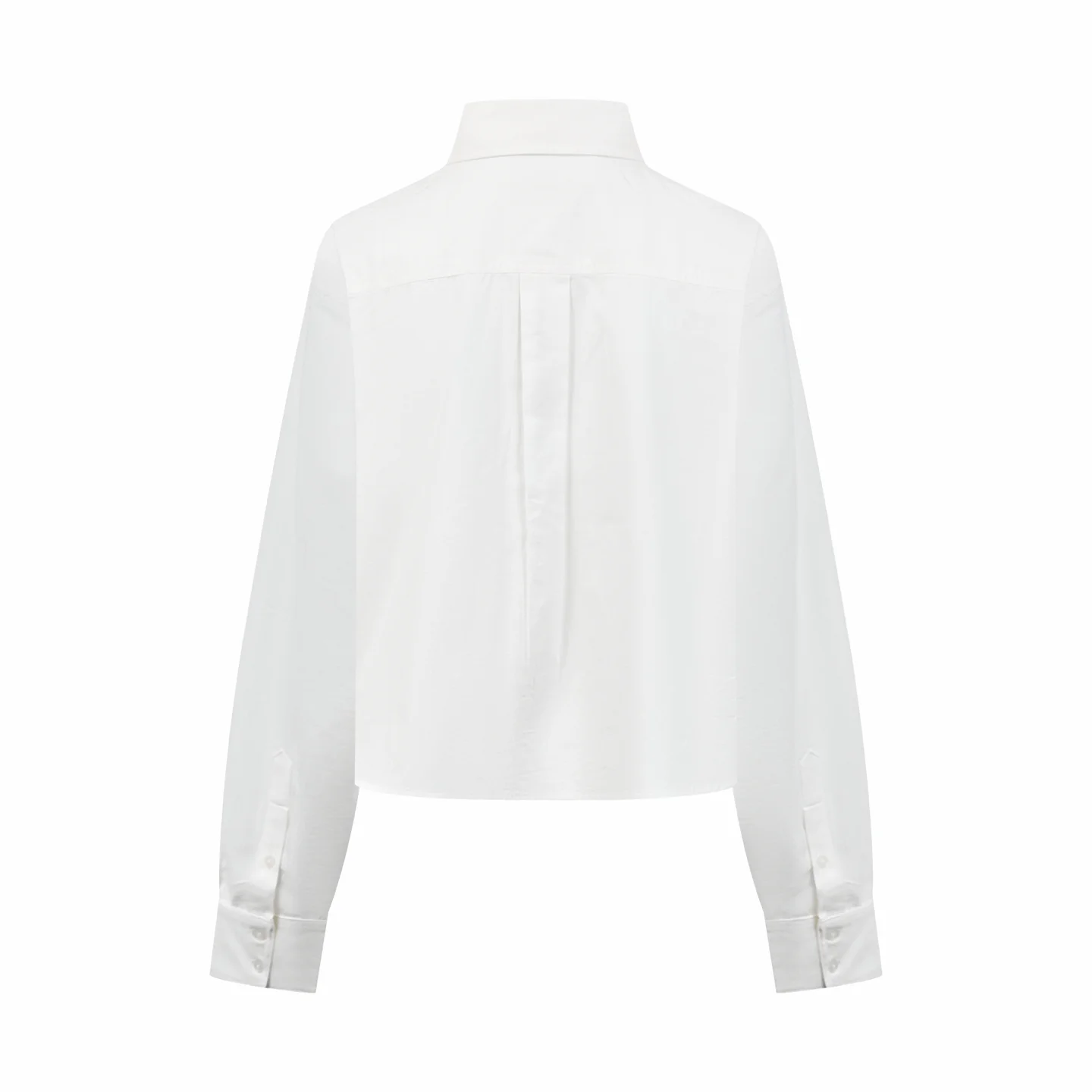 Triomphe Embroidered Cropped Cotton Shirt D27019169 — view 2