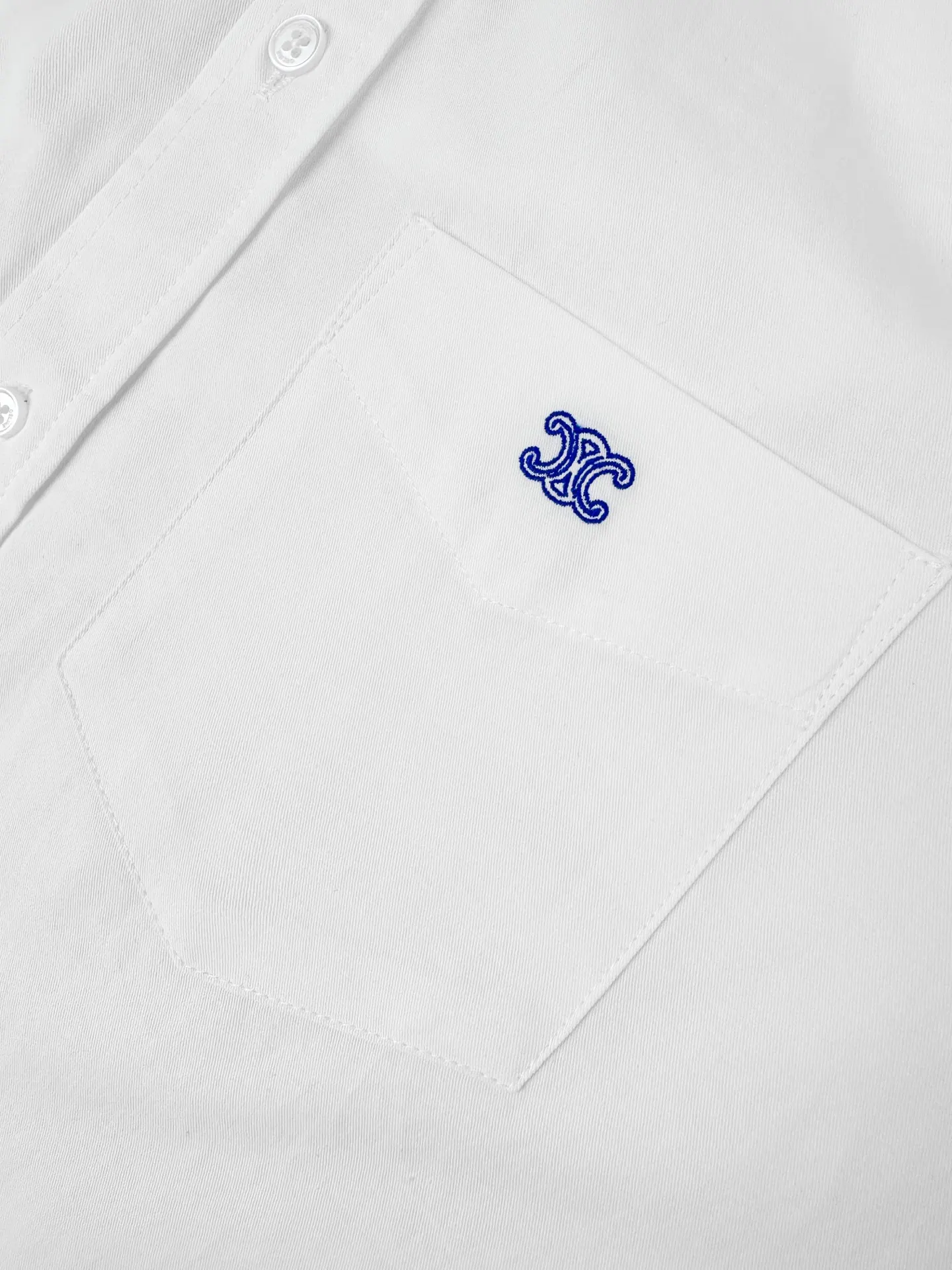 Triomphe Embroidered Cropped Cotton Shirt D27019169 — view 5