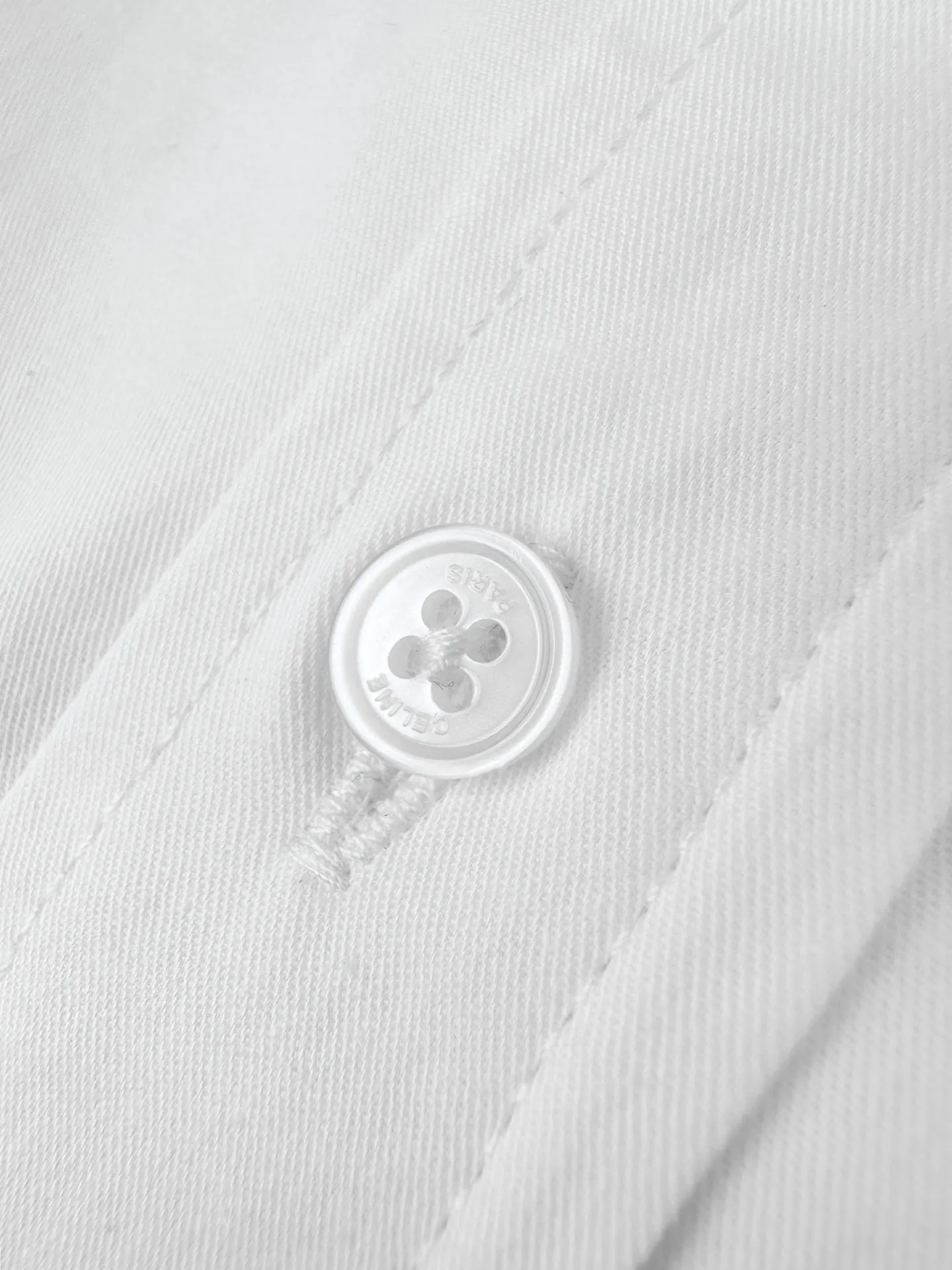 Triomphe Embroidered Cropped Cotton Shirt D27019169 — view 8