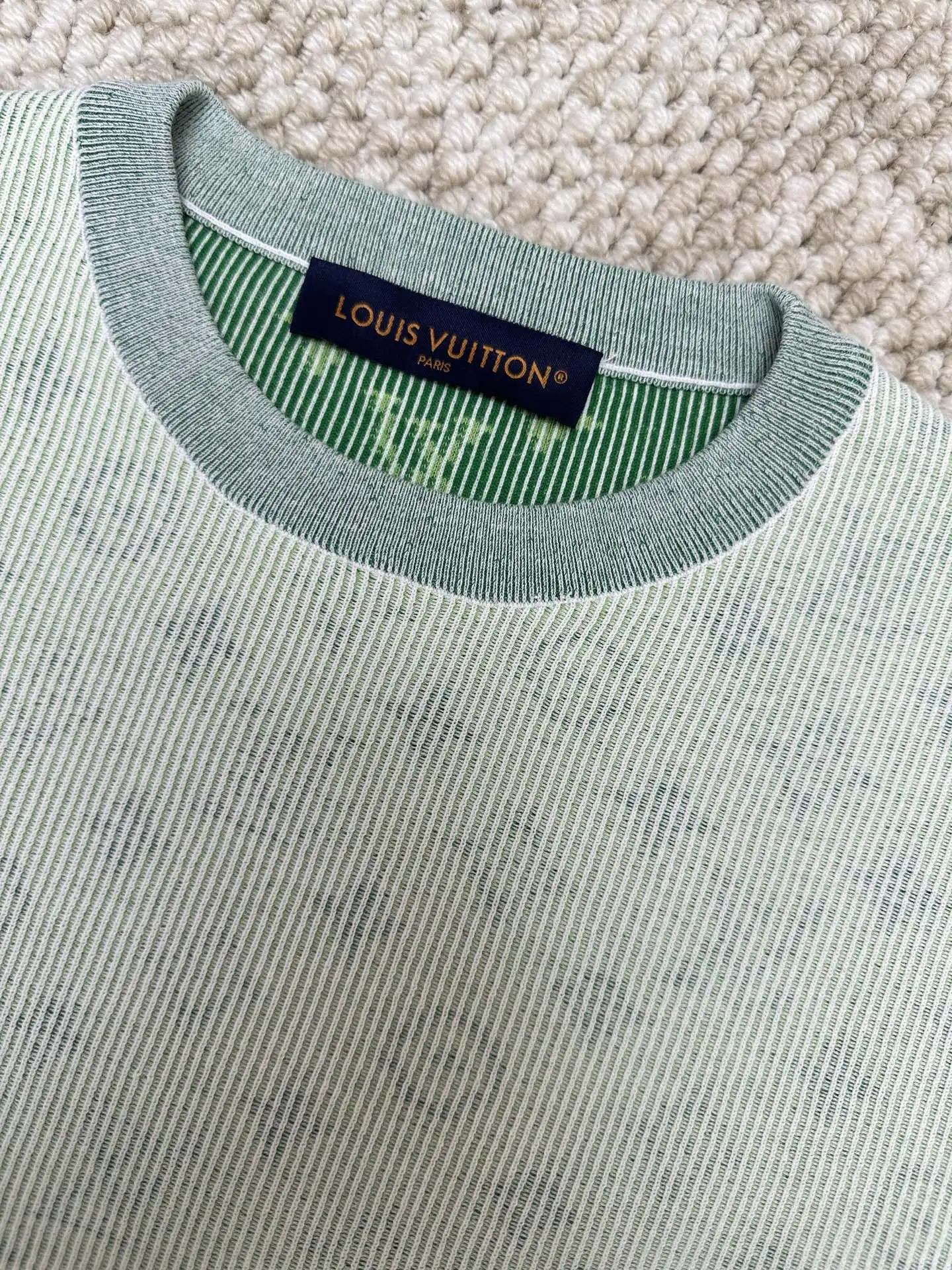Monogram Jacquard Crew-Neck T-Shirt D27520406 — view 3