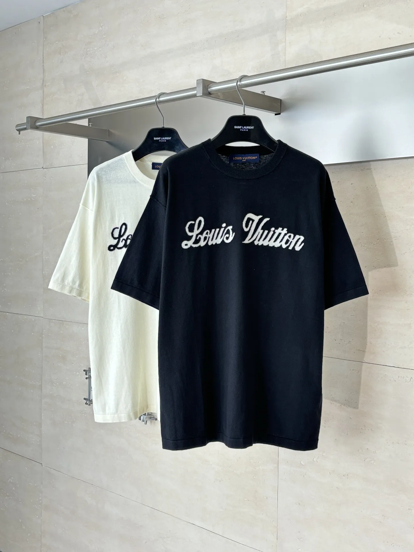 Script Logo Jacquard Knit T-Shirt D27518648 — view 4