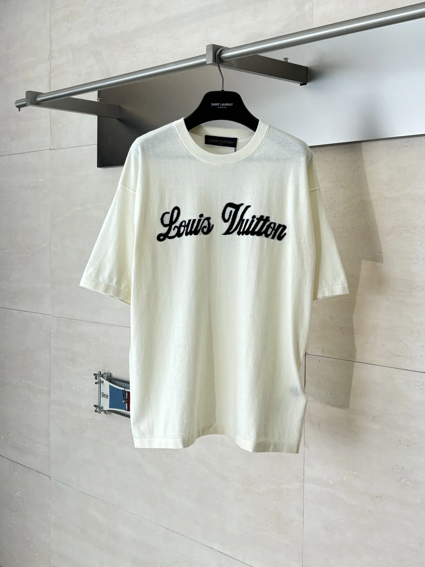 Script Logo Intarsia Knit T-Shirt D27518647