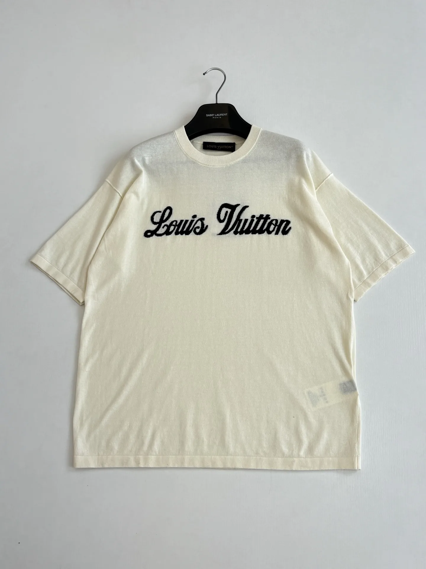 Script Logo Intarsia Knit T-Shirt D27518647 — view 3