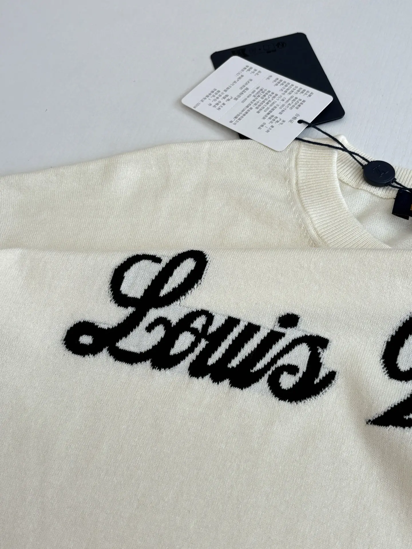 Script Logo Intarsia Knit T-Shirt D27518647 — view 6