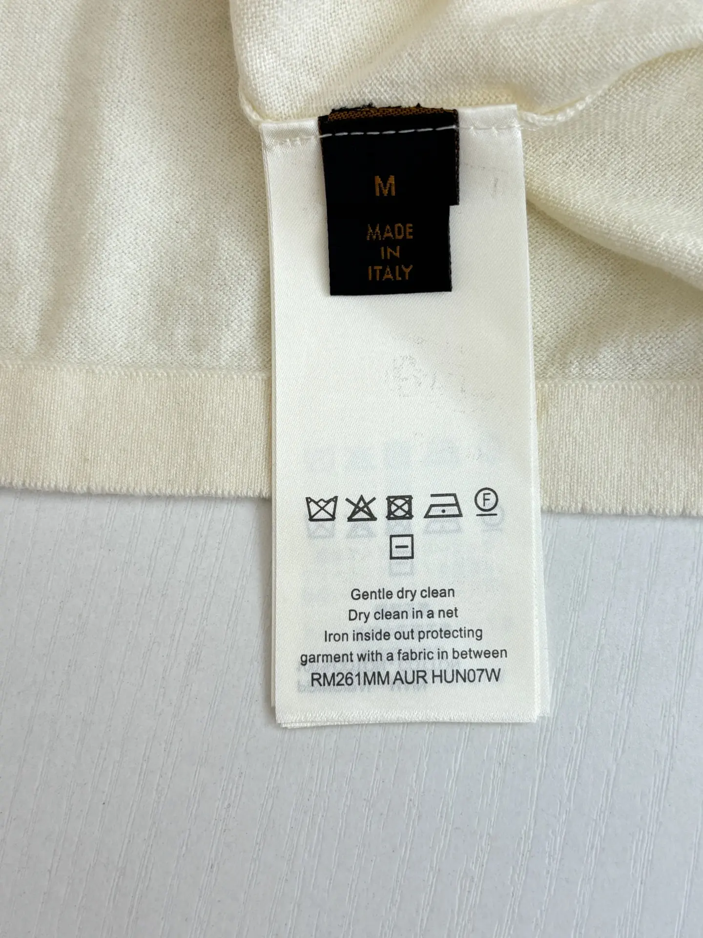 Script Logo Intarsia Knit T-Shirt D27518647 — view 10