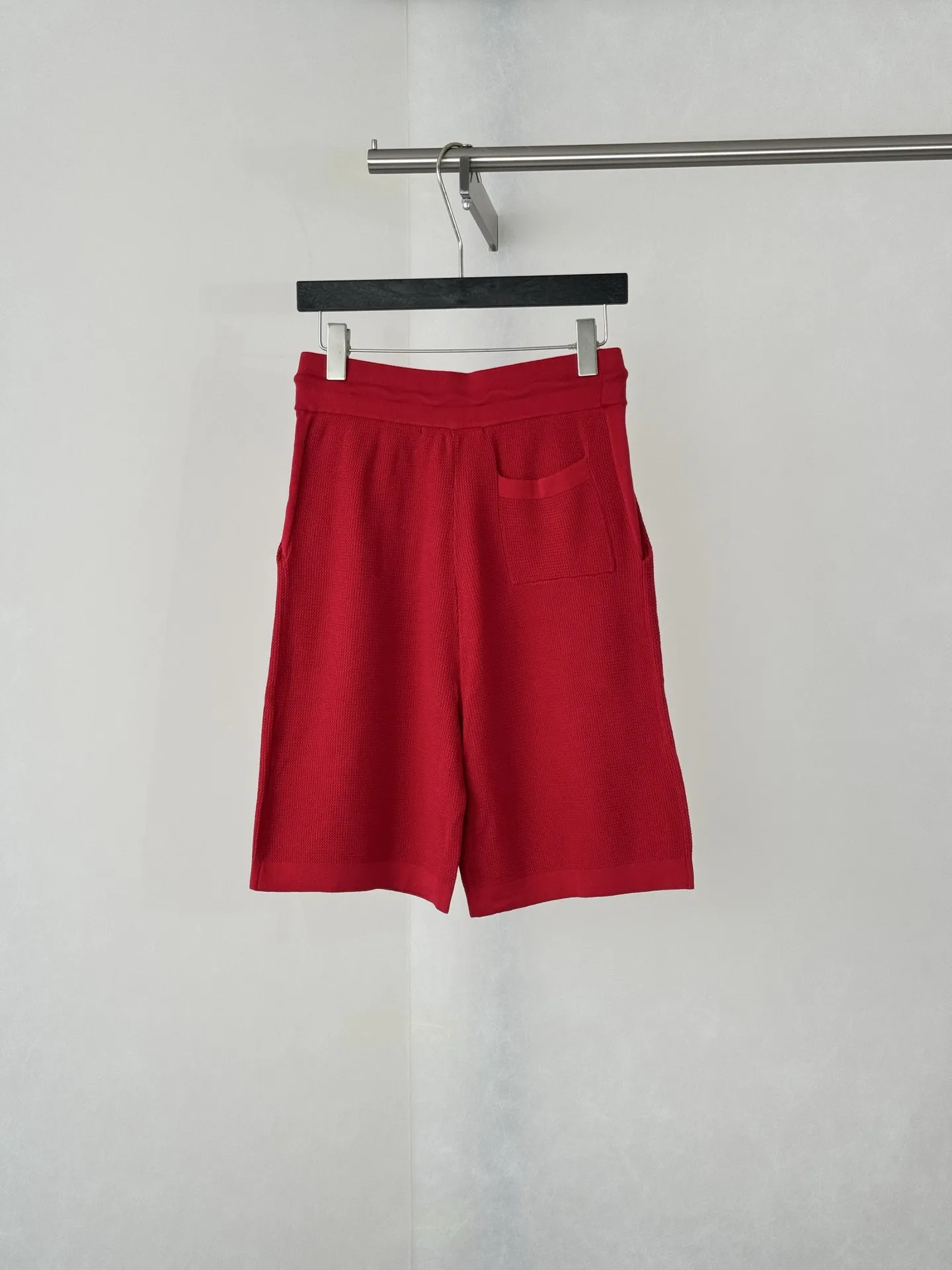 Waffle-Knit Silk-Blend Shorts D27518761 — view 2