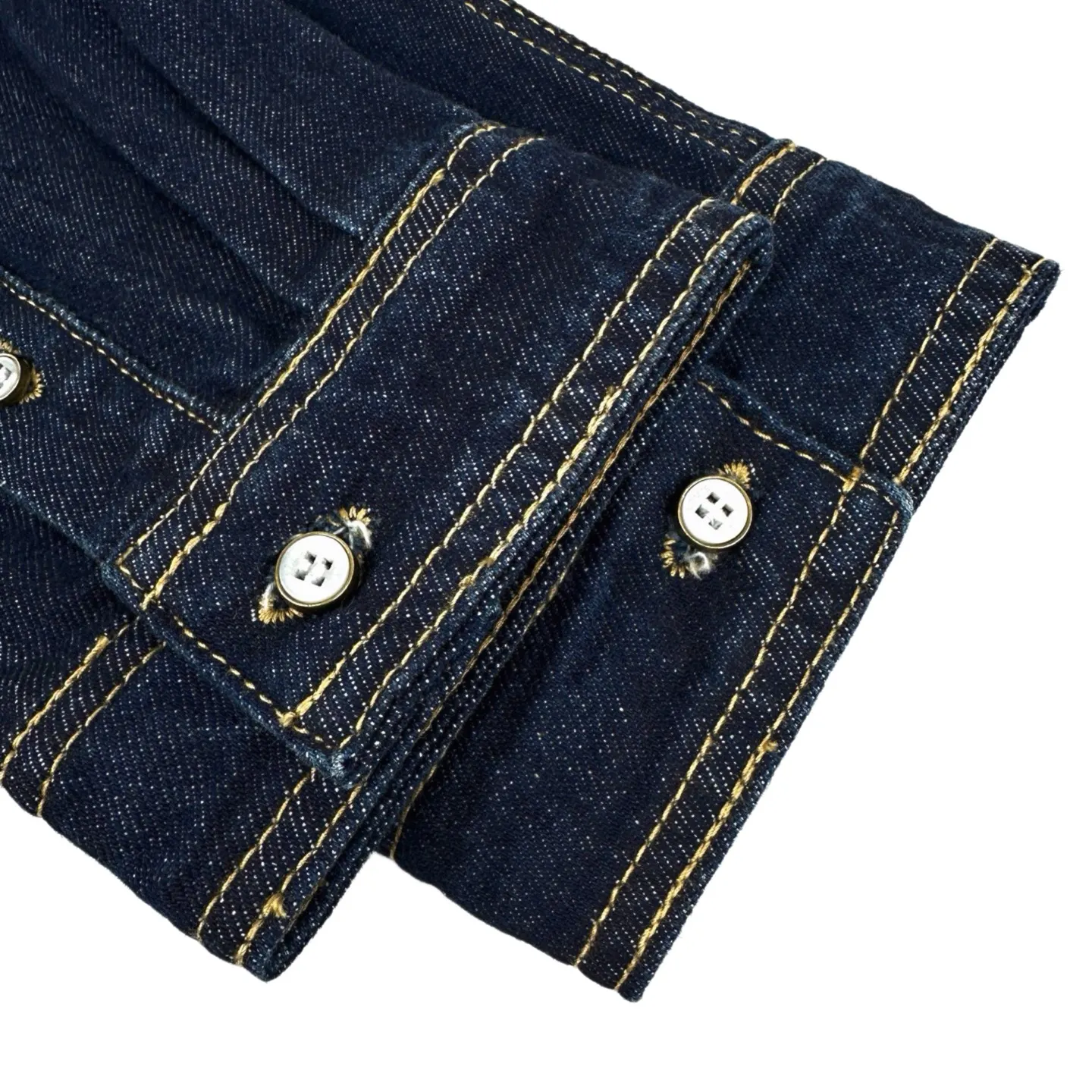 Leather Patch Logo Denim Shirt D27522320 — view 7