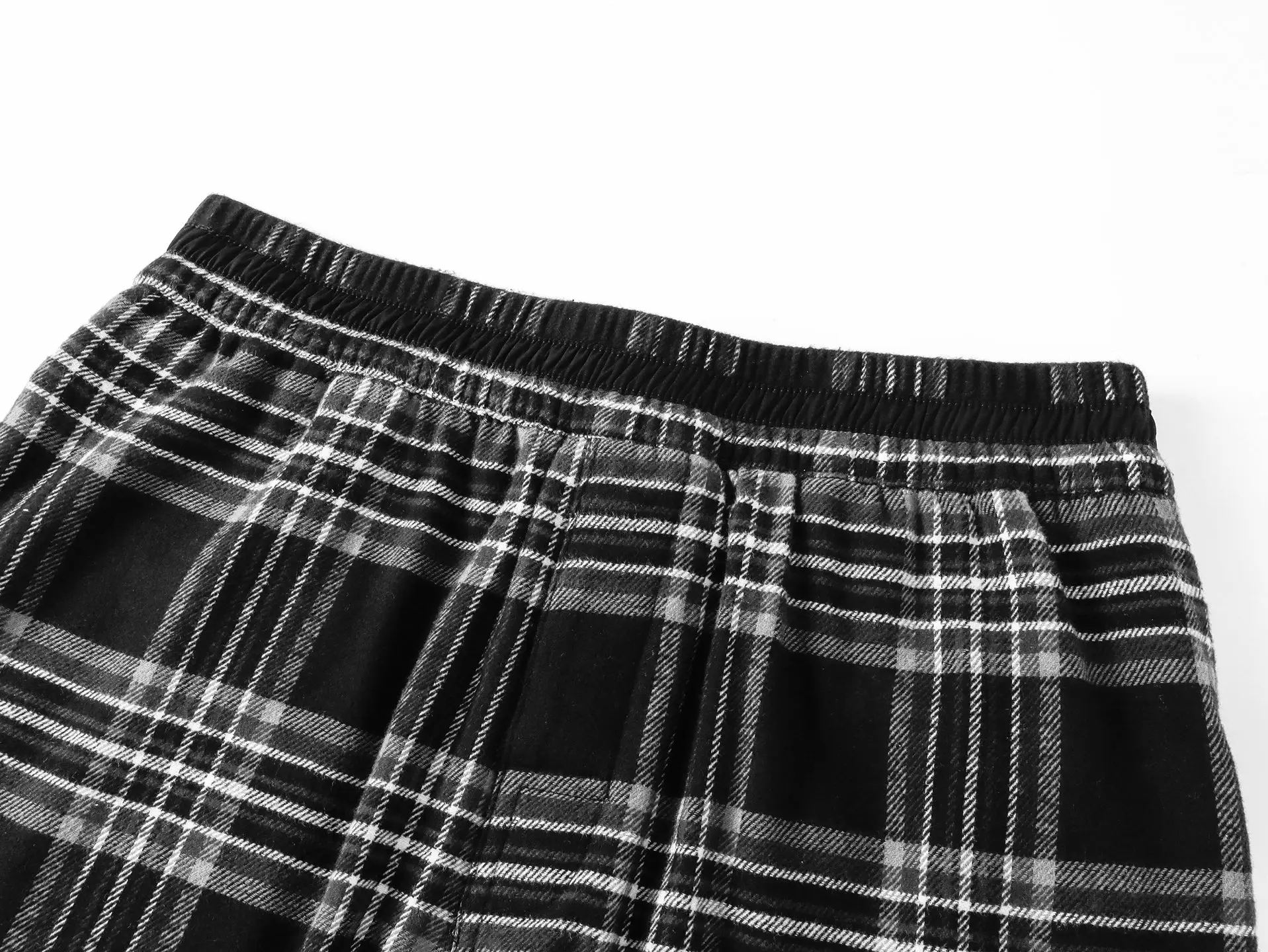 Plaid Flannel Wide-Leg Trousers D27519175 — view 4