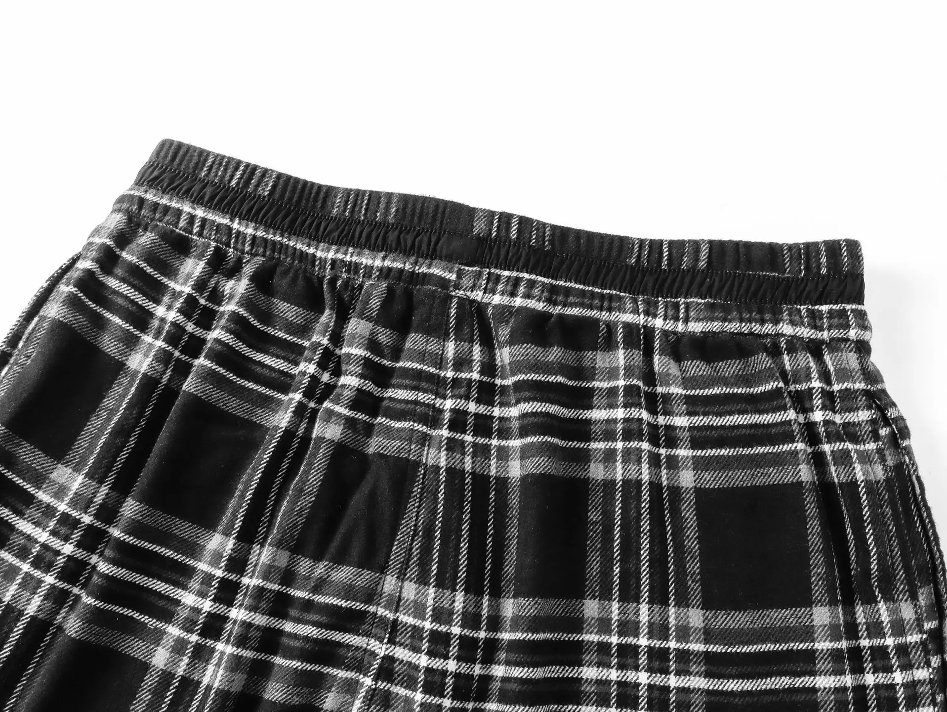 Plaid Flannel Wide-Leg Trousers D27519175 — view 5