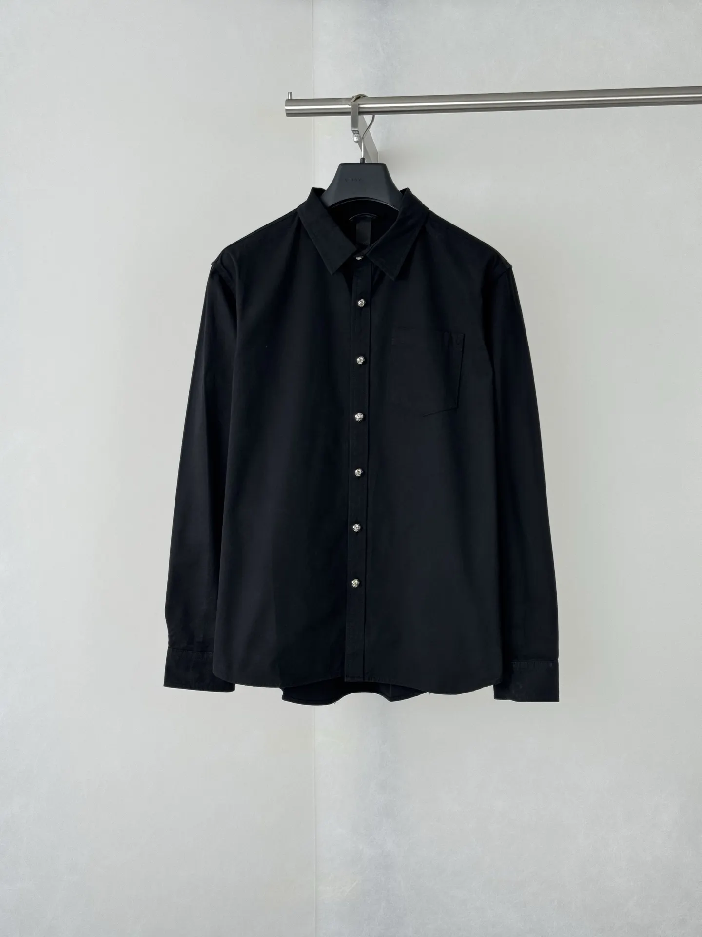 Leather-Trimmed Canvas Flame Patch Shirt D27518741