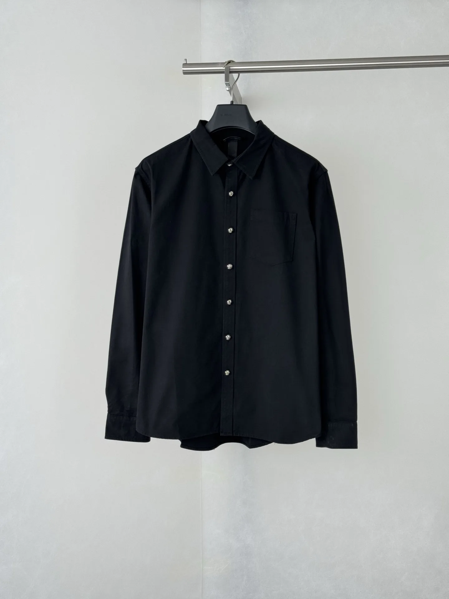 Leather-Trimmed Canvas Flame Patch Shirt D27518741