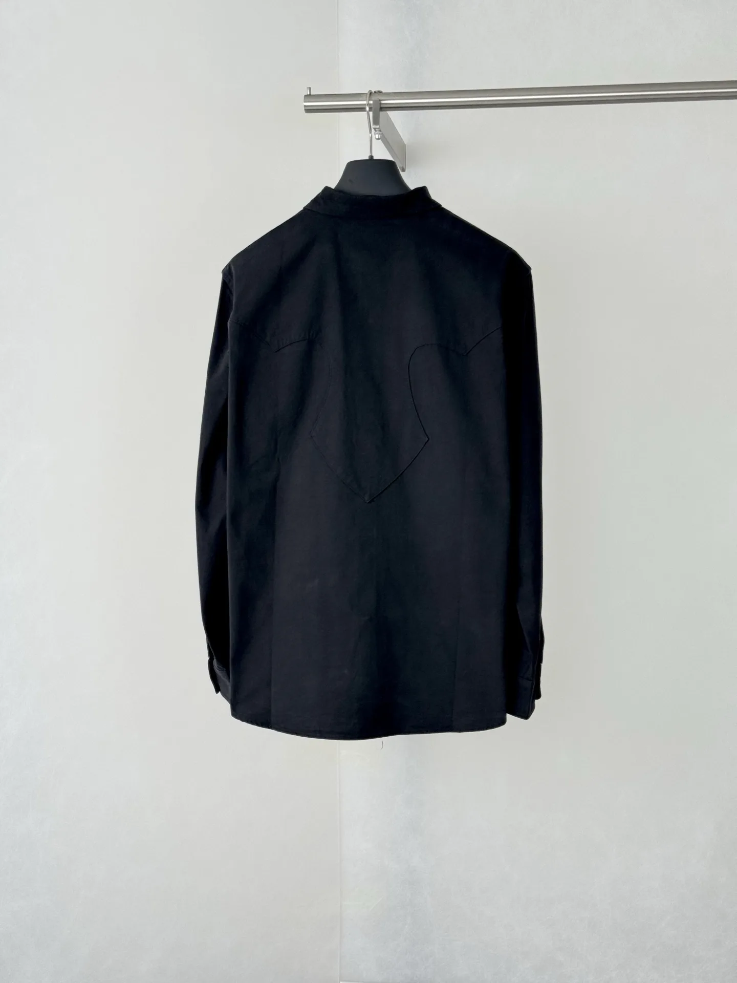 Leather-Trimmed Canvas Flame Patch Shirt D27518741 — view 2