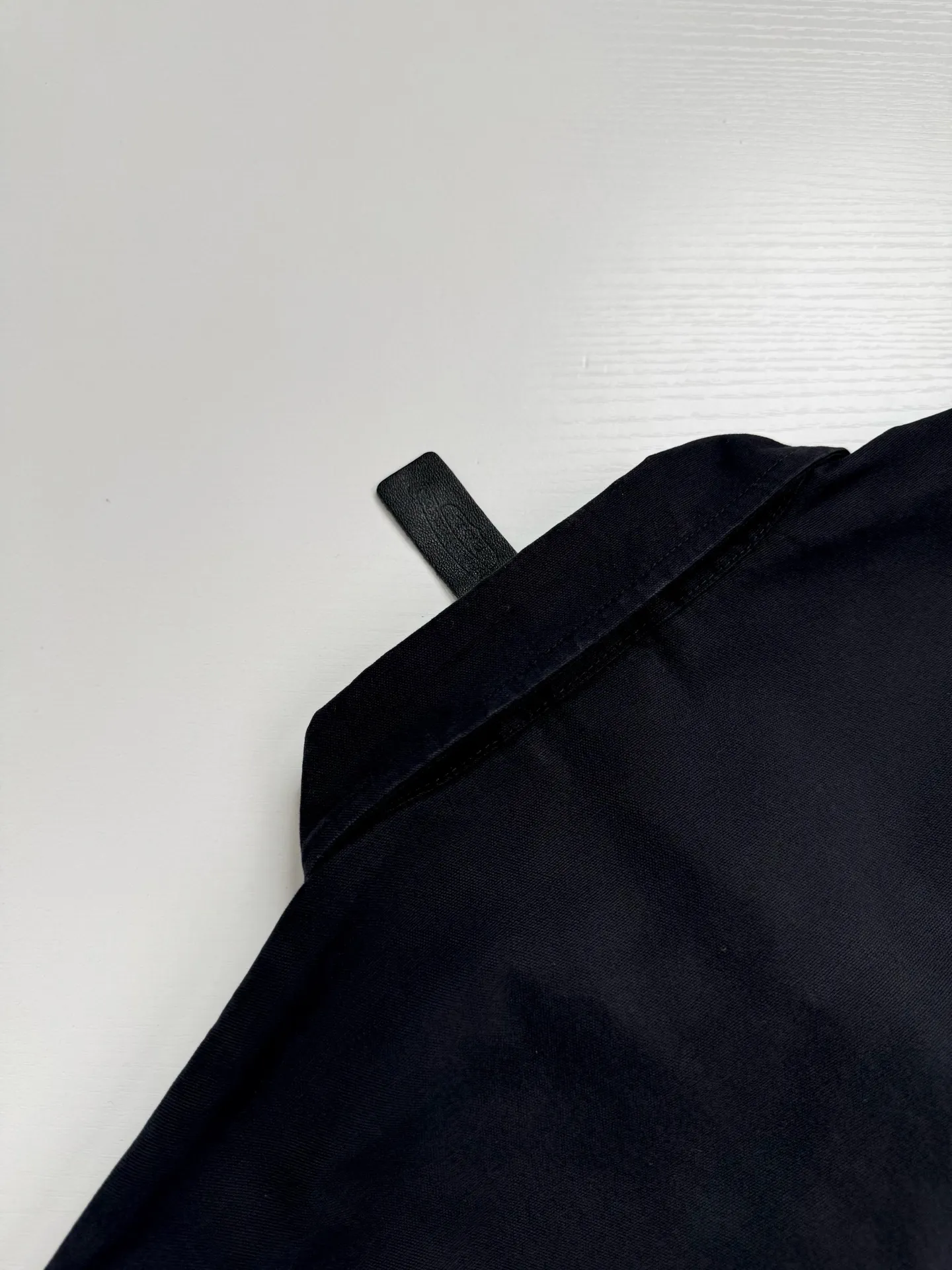Leather-Trimmed Canvas Flame Patch Shirt D27518741 — view 6