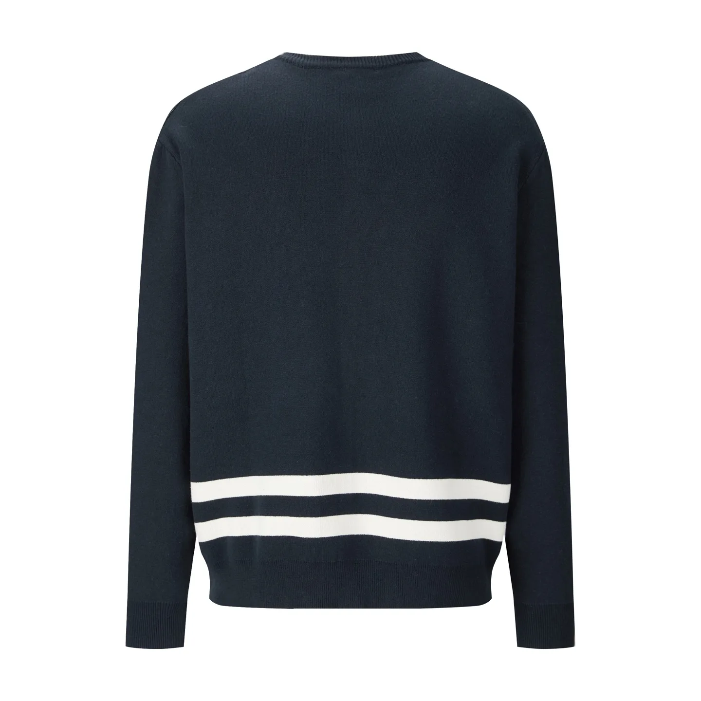 D-Stripes Logo Embroidered Wool-Blend Cardigan D27522388 — view 2