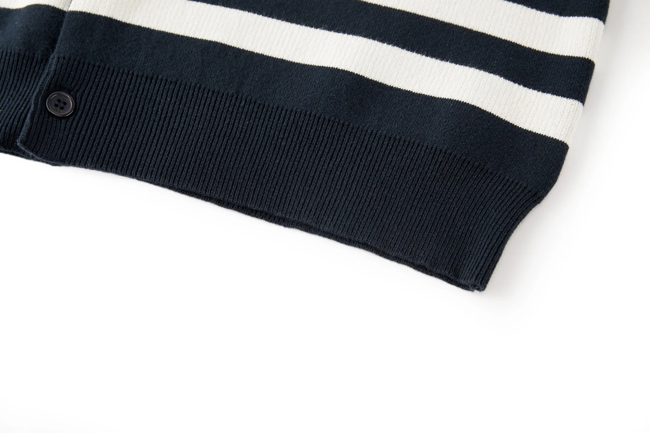D-Stripes Logo Embroidered Wool-Blend Cardigan D27522388 — view 7