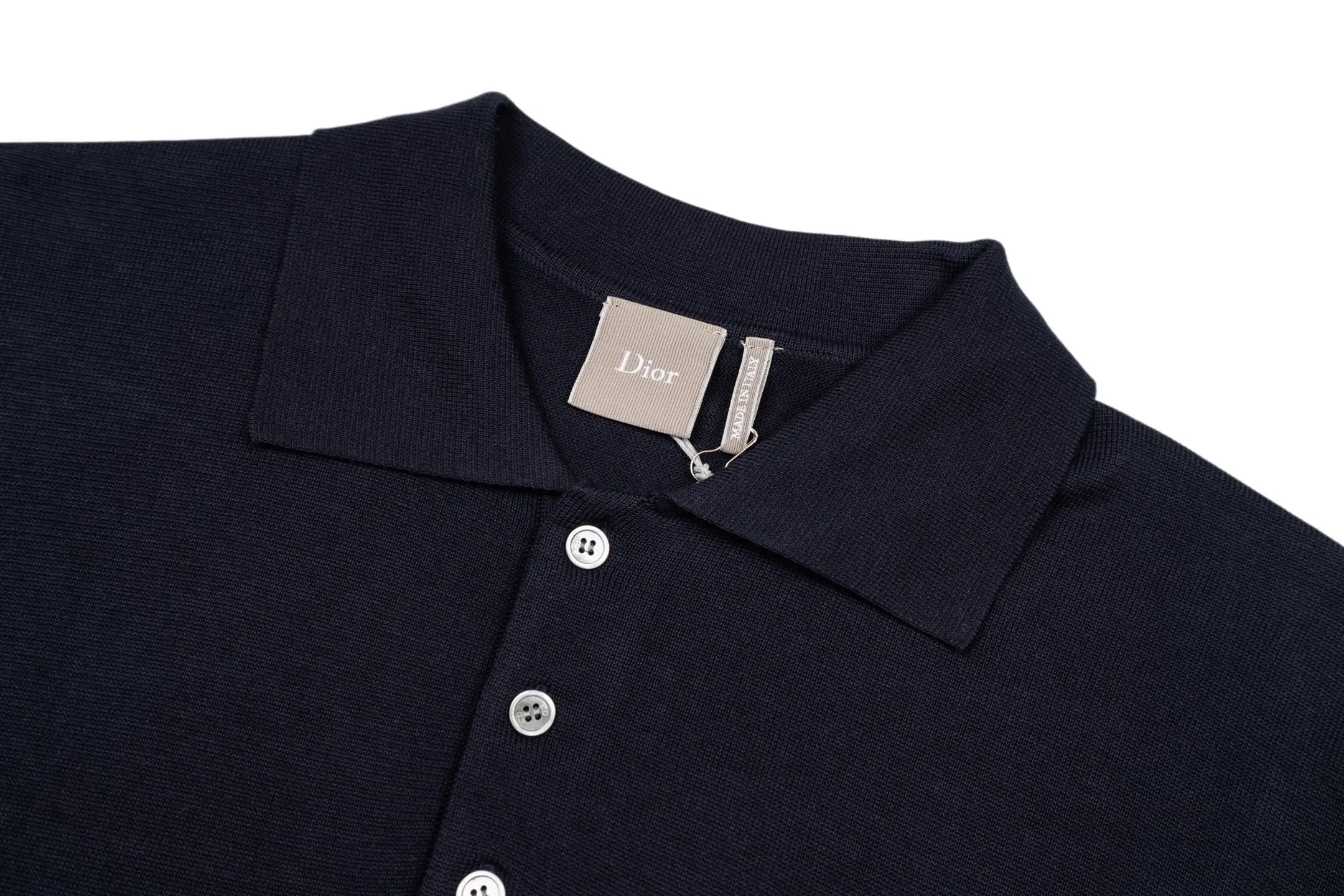 Médaillon Embroidered Wool-Blend Knit Polo Shirt D27522334 — view 3