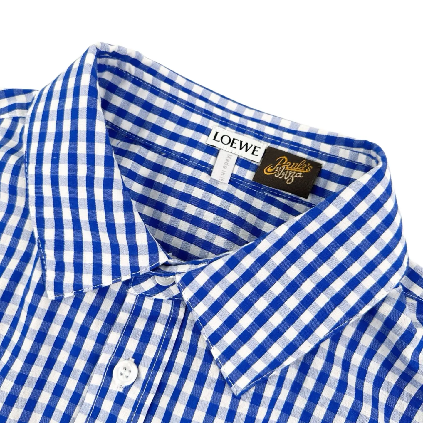 Anagram Embroidered Gingham Cotton Shirt D27522319 — view 3
