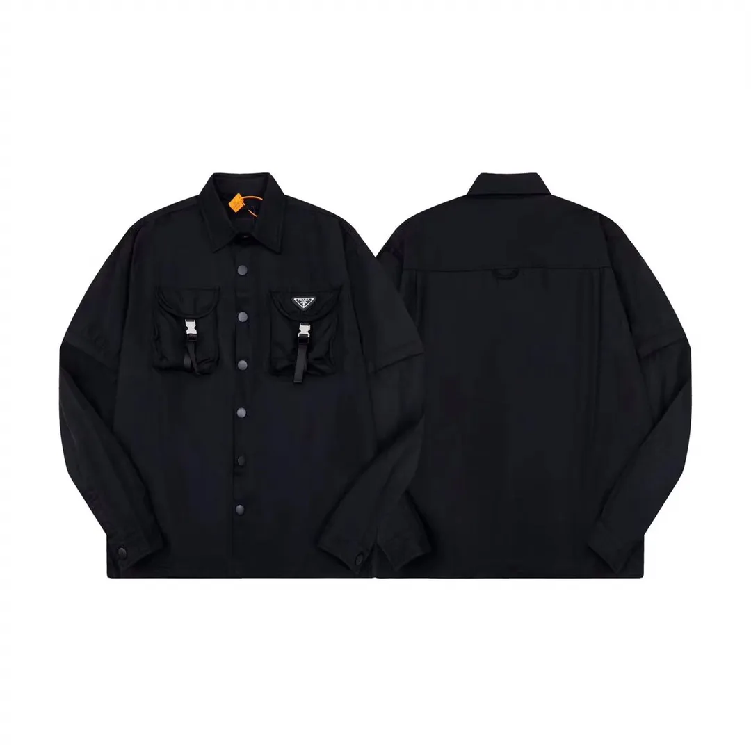Convertible Nylon Overshirt with Buckle Pockets D27513446 — view 3