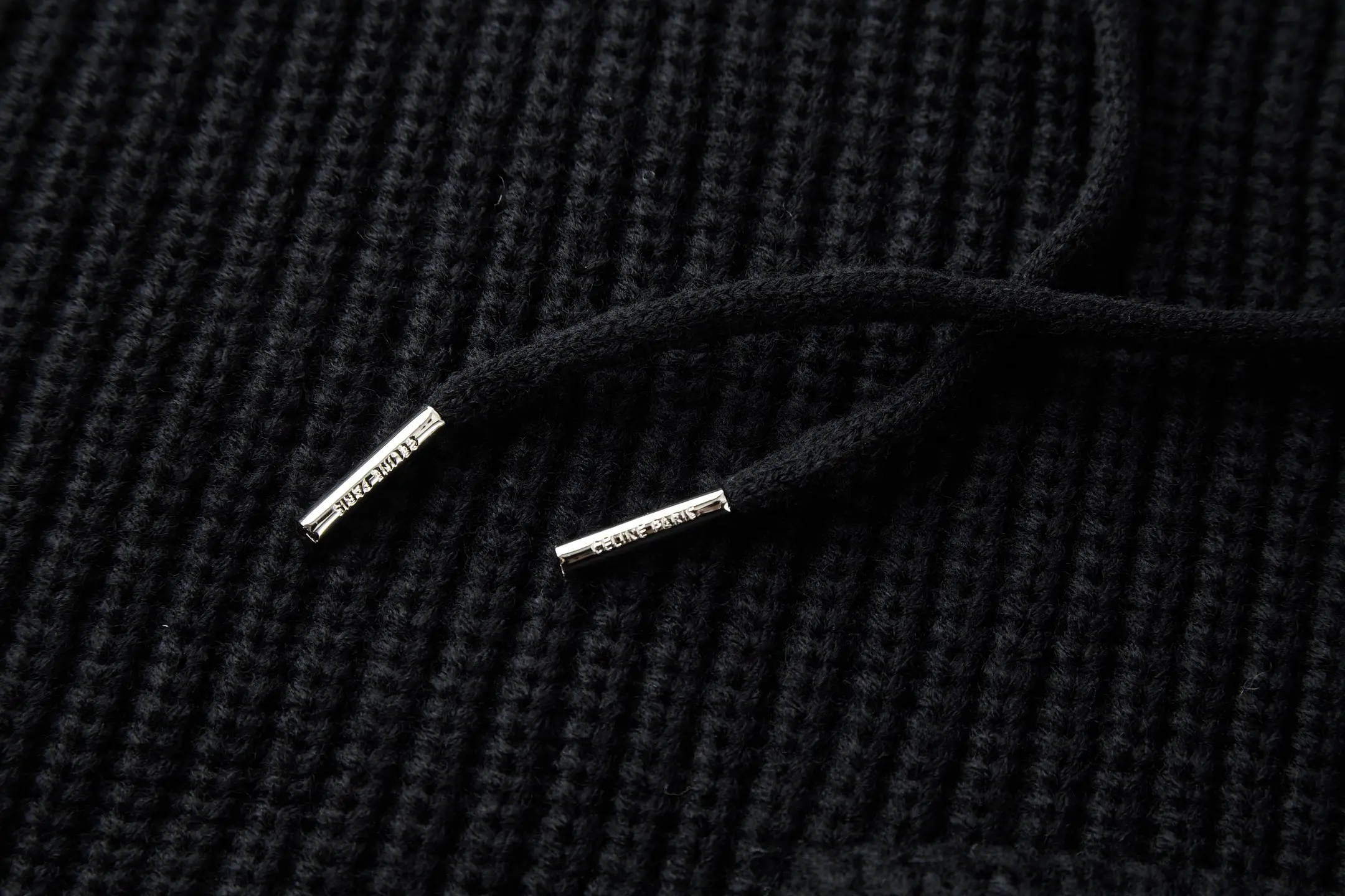 Logo-Appliqué Ribbed Merino Wool-Blend Hoodie D27524919 — view 5