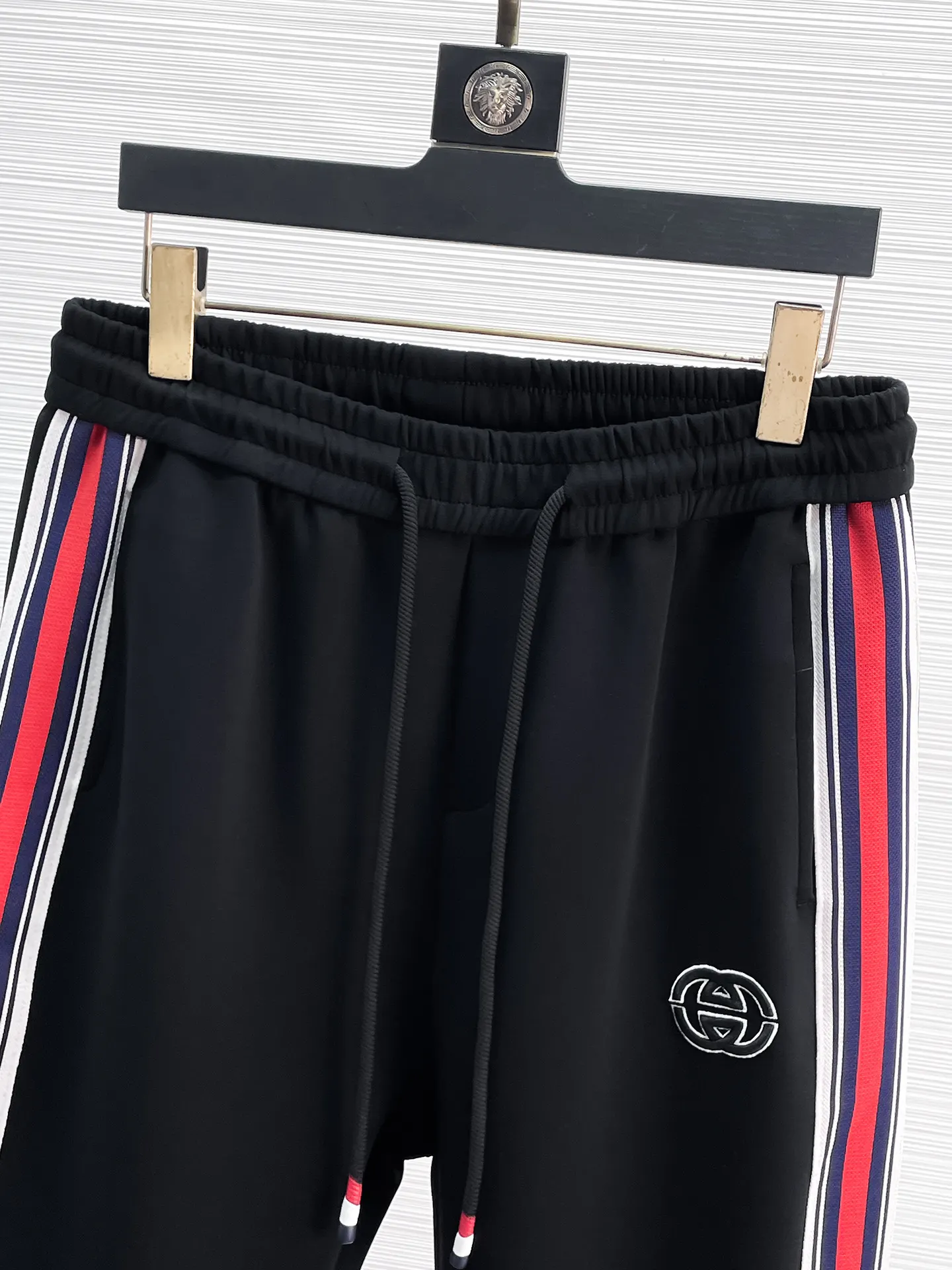 Web-Stripe Logo Cotton-Blend Sweatpants D28014830 — view 3