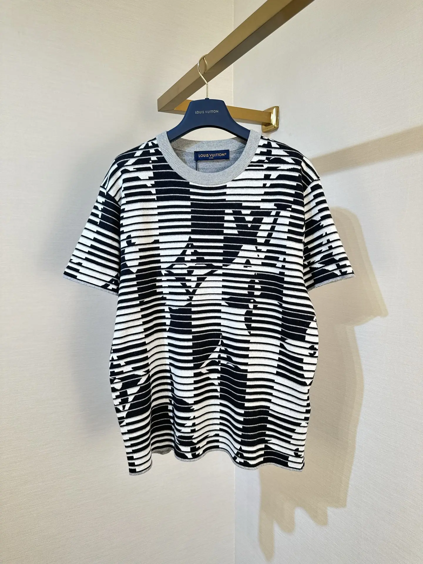 Monogram Stripe Knit T-Shirt D28019153