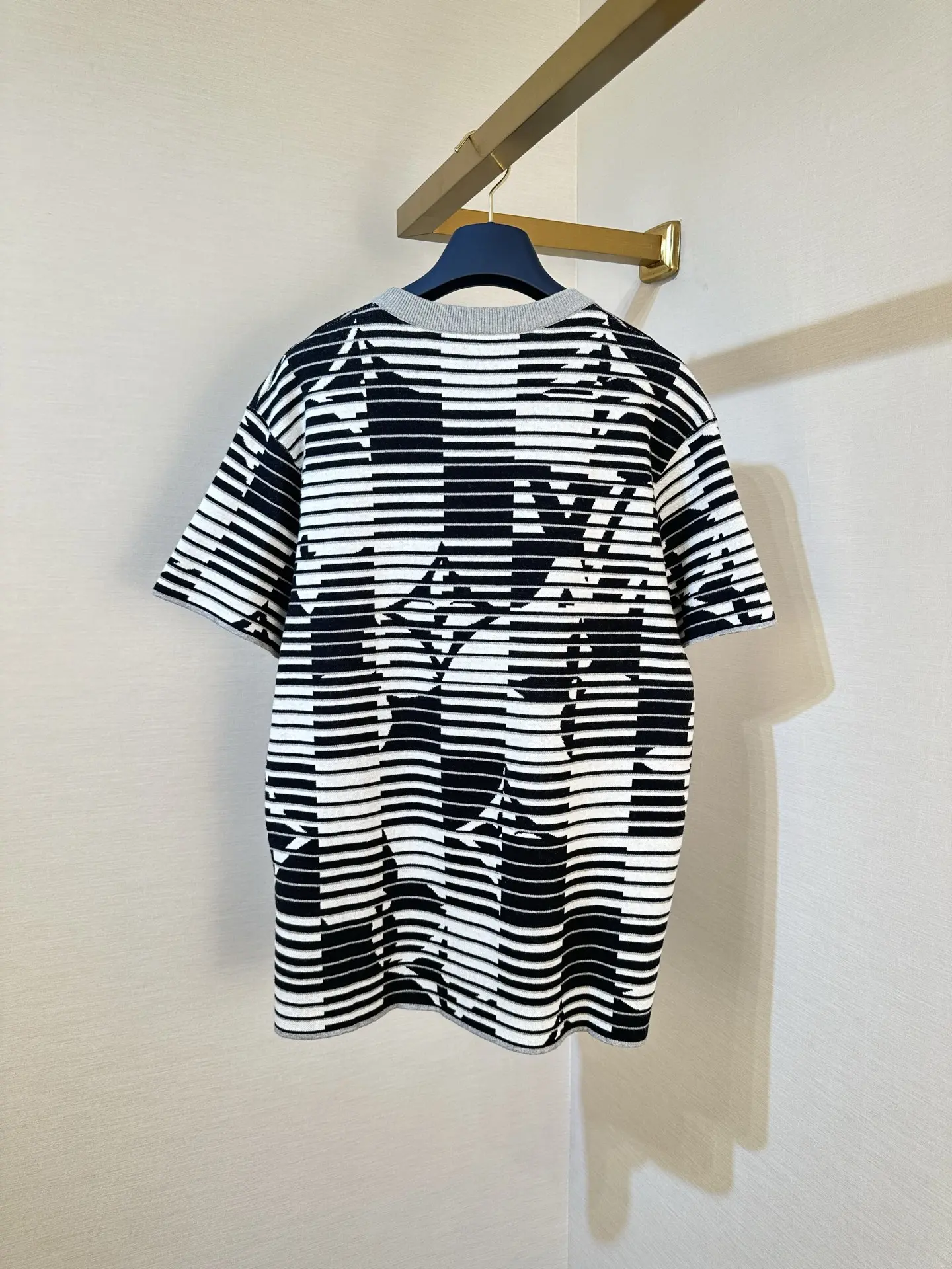 Monogram Stripe Knit T-Shirt D28019153 — view 2