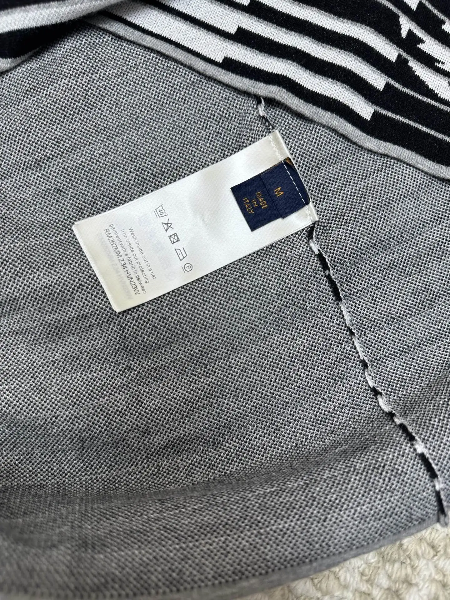 Monogram Stripe Knit T-Shirt D28019153 — view 6