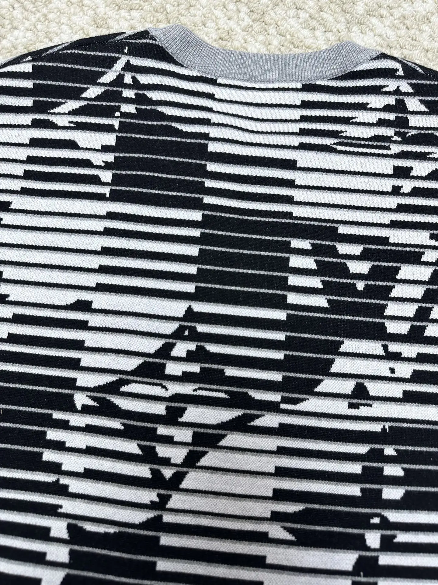 Monogram Stripe Knit T-Shirt D28019153 — view 7