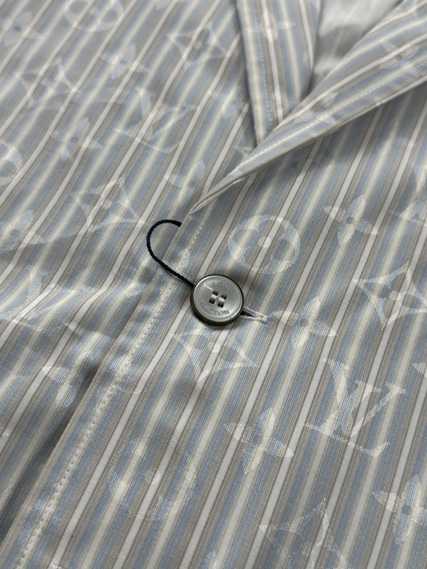 Monogram Jacquard Striped Pajama Shirt D28018700 — view 8