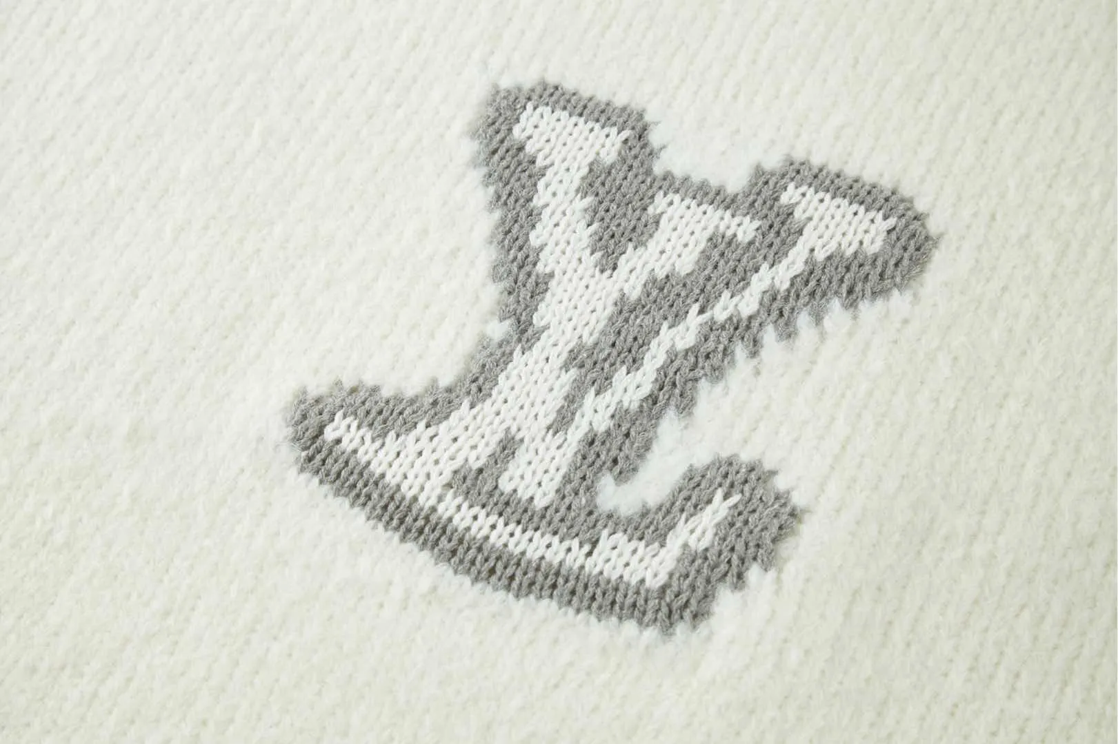 Mirror Logo Intarsia Wool-Blend Sweater D28022362 — view 4