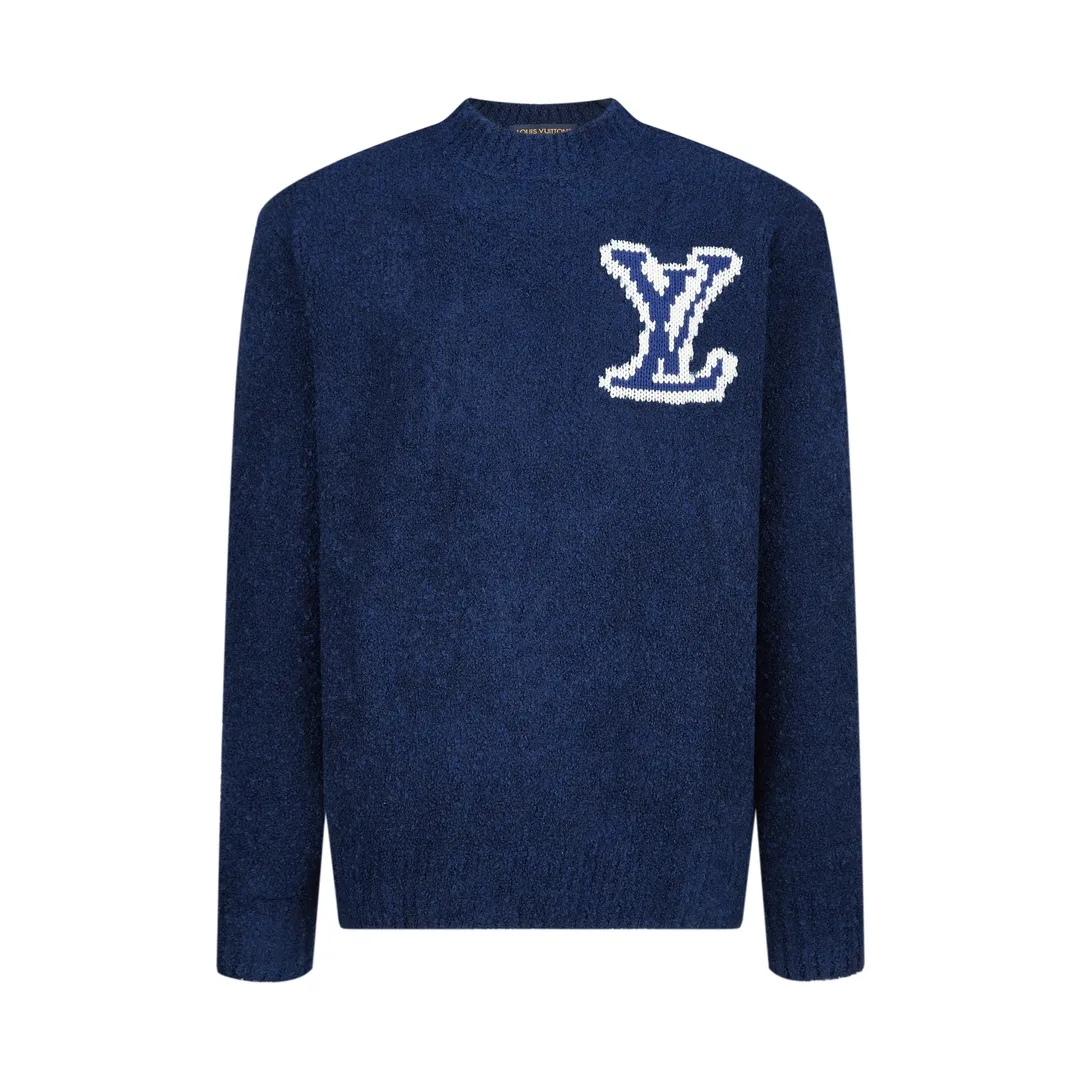 Mirror Logo Intarsia Wool-Blend Sweater D28022364