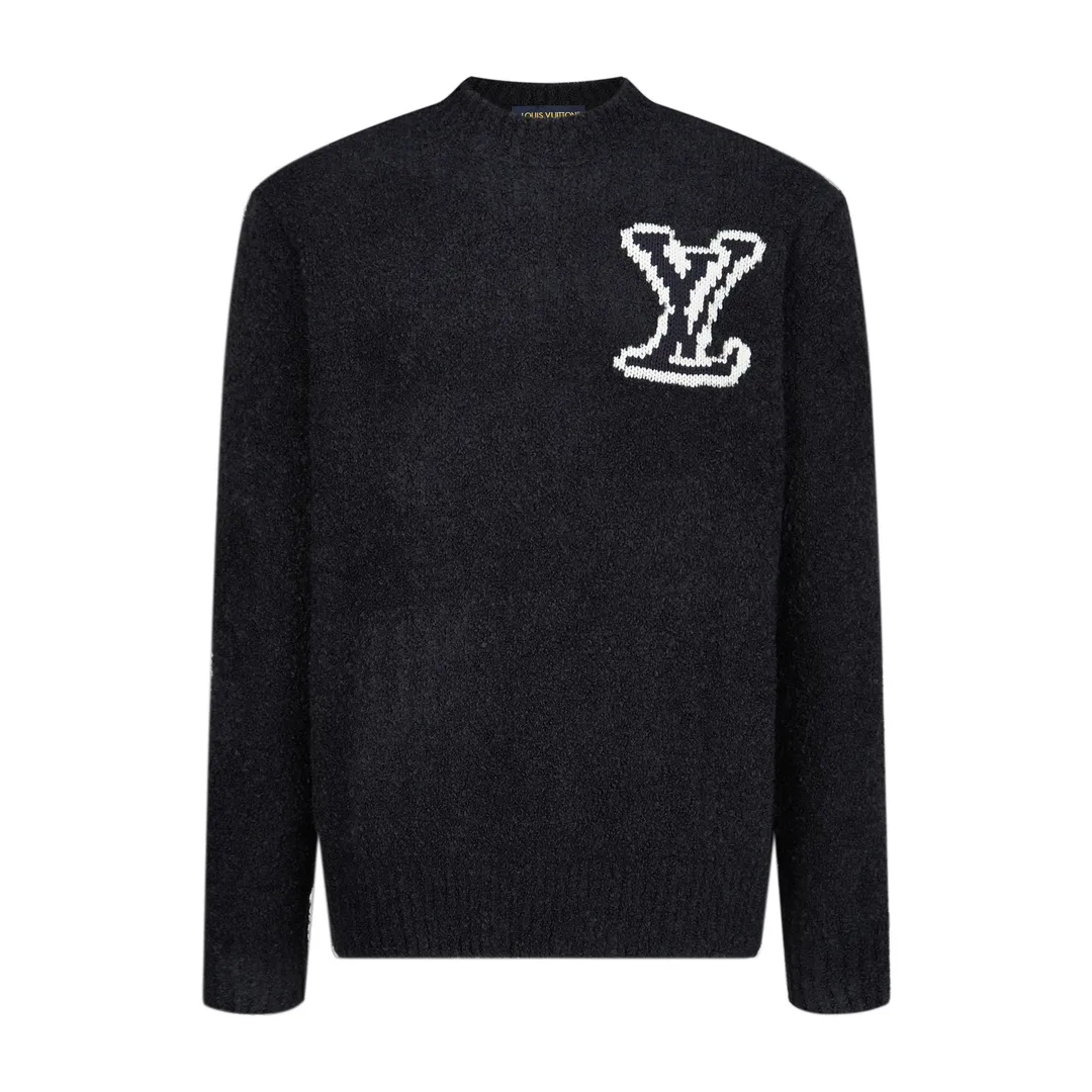 Mirror Logo Intarsia Wool-Blend Sweater D28022367