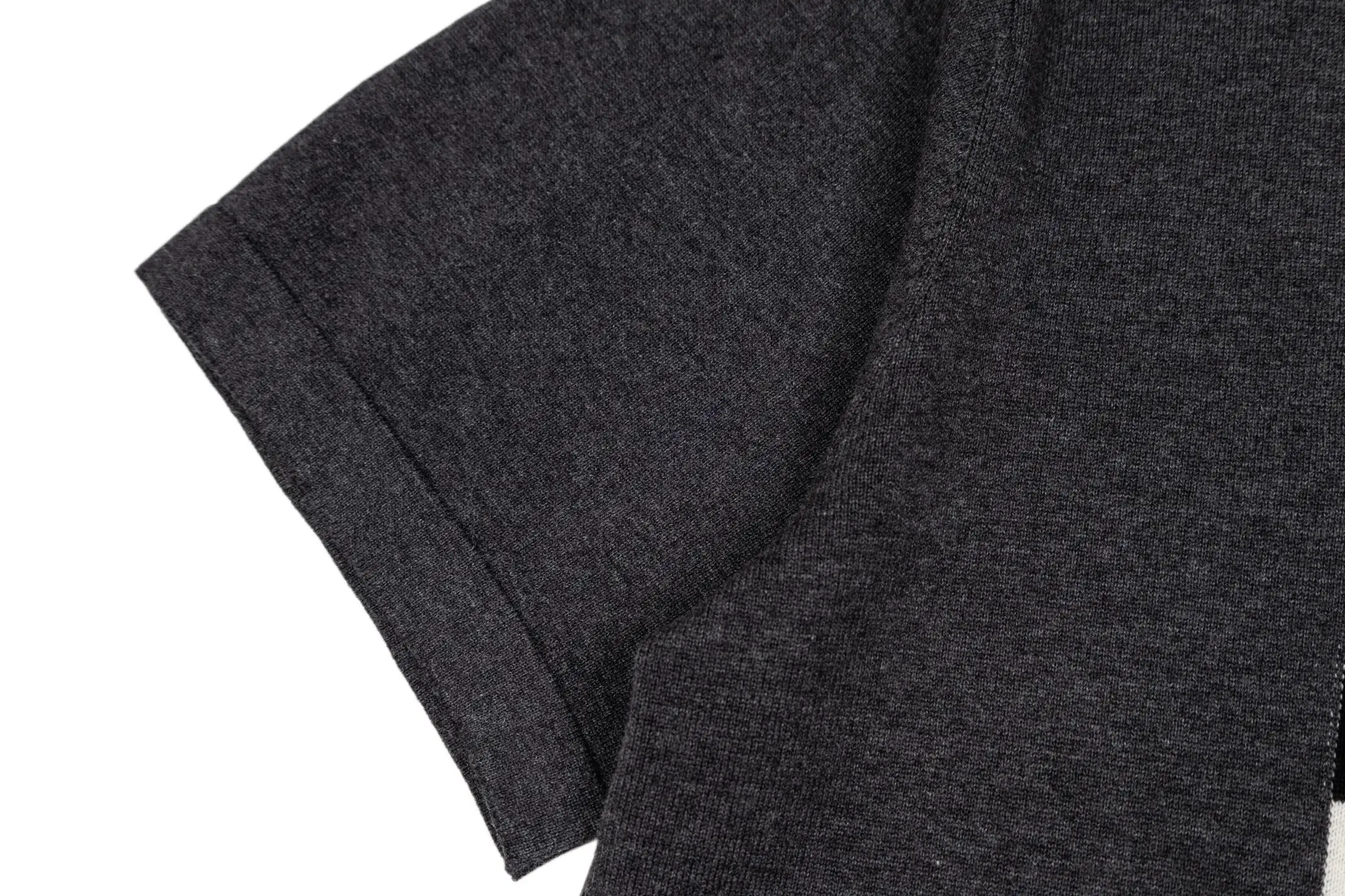 Damier Embroidered Cotton Knit T-Shirt D28022346 — view 5