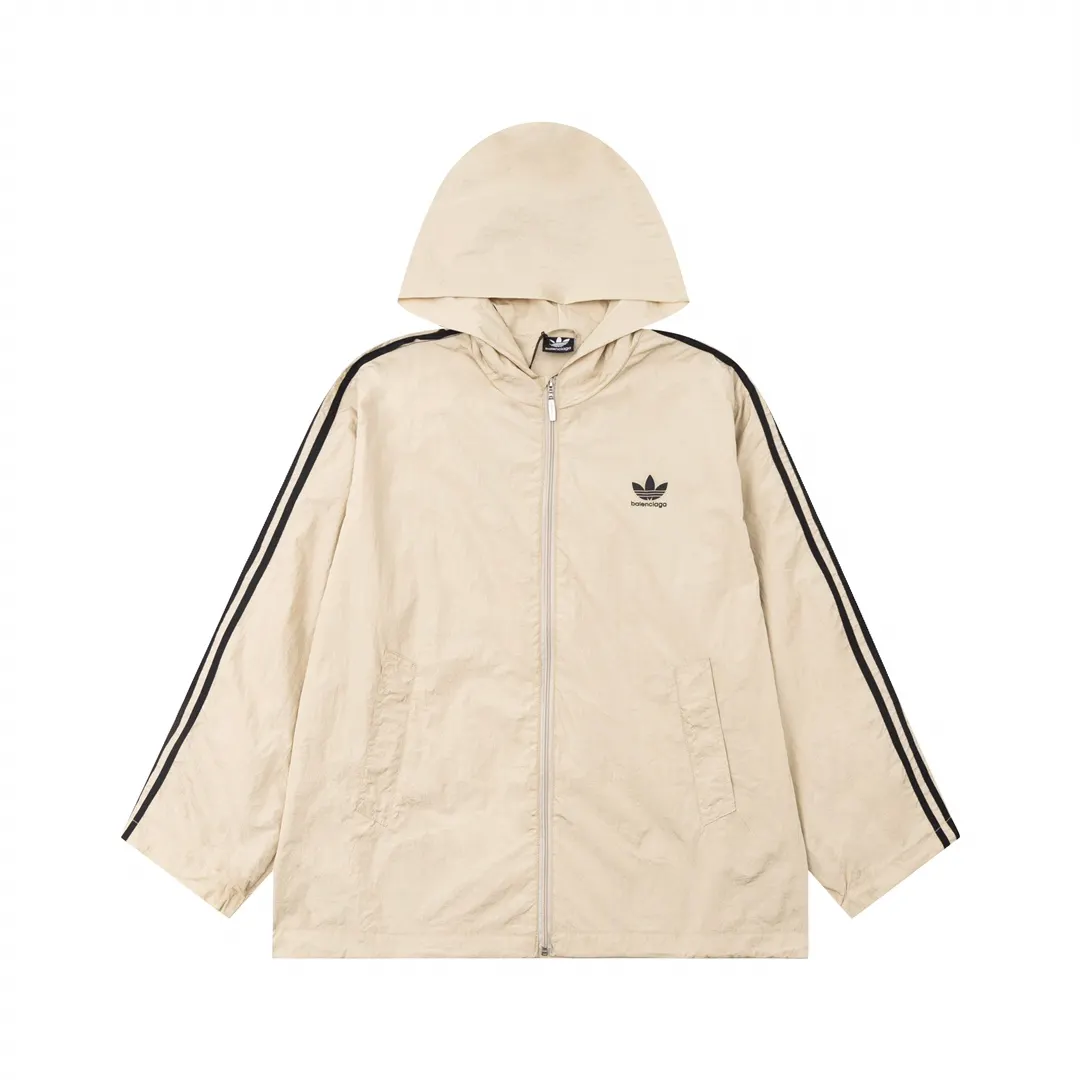 Logo-Embroidered Recycled Nylon Hooded Windbreaker D28013431