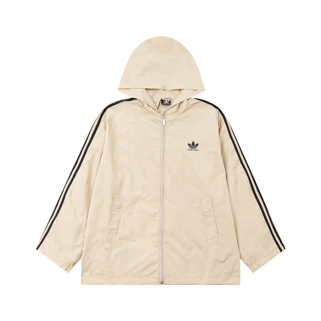 Logo-Embroidered Recycled Nylon Hooded Windbreaker D28013431
