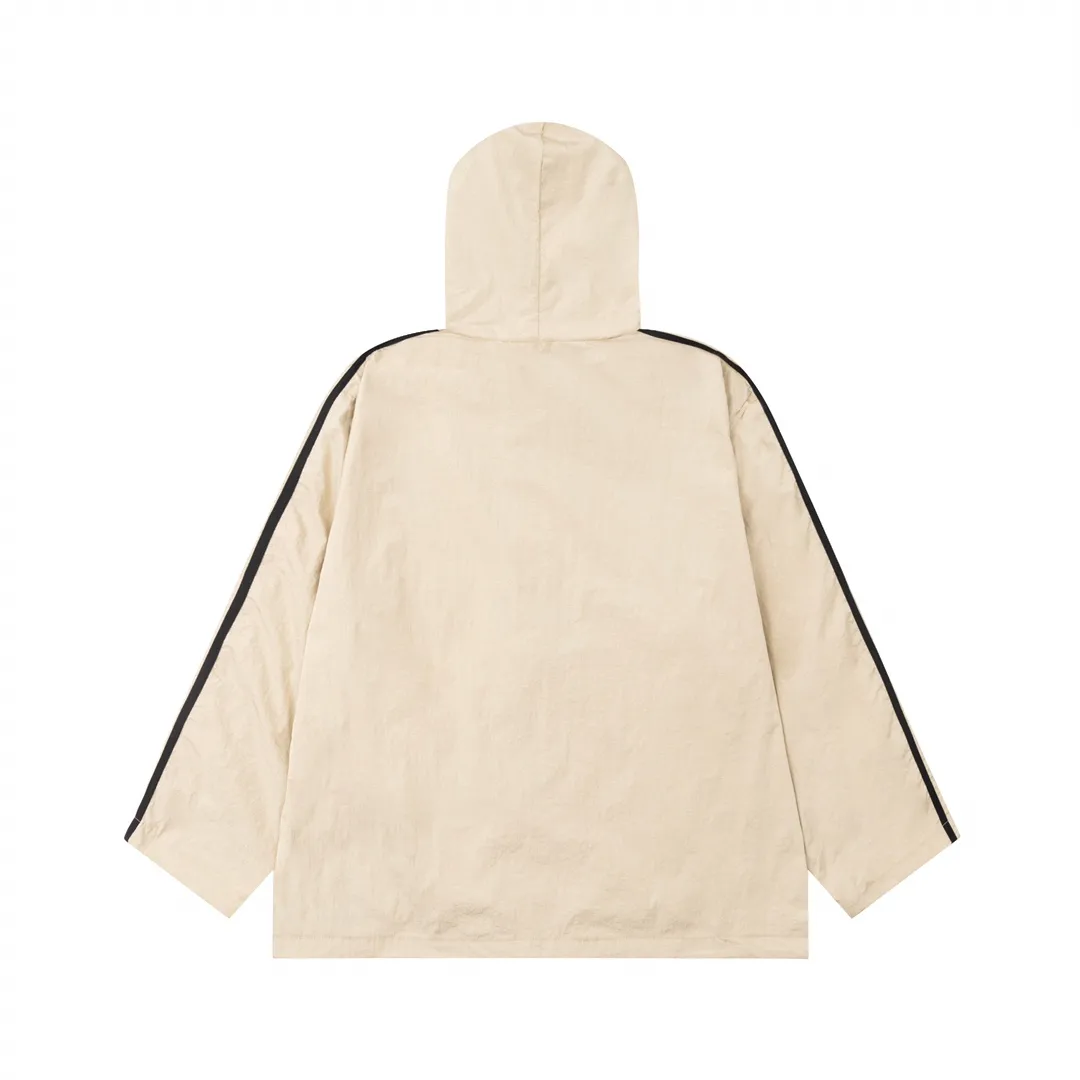 Logo-Embroidered Recycled Nylon Hooded Windbreaker D28013431 — view 2